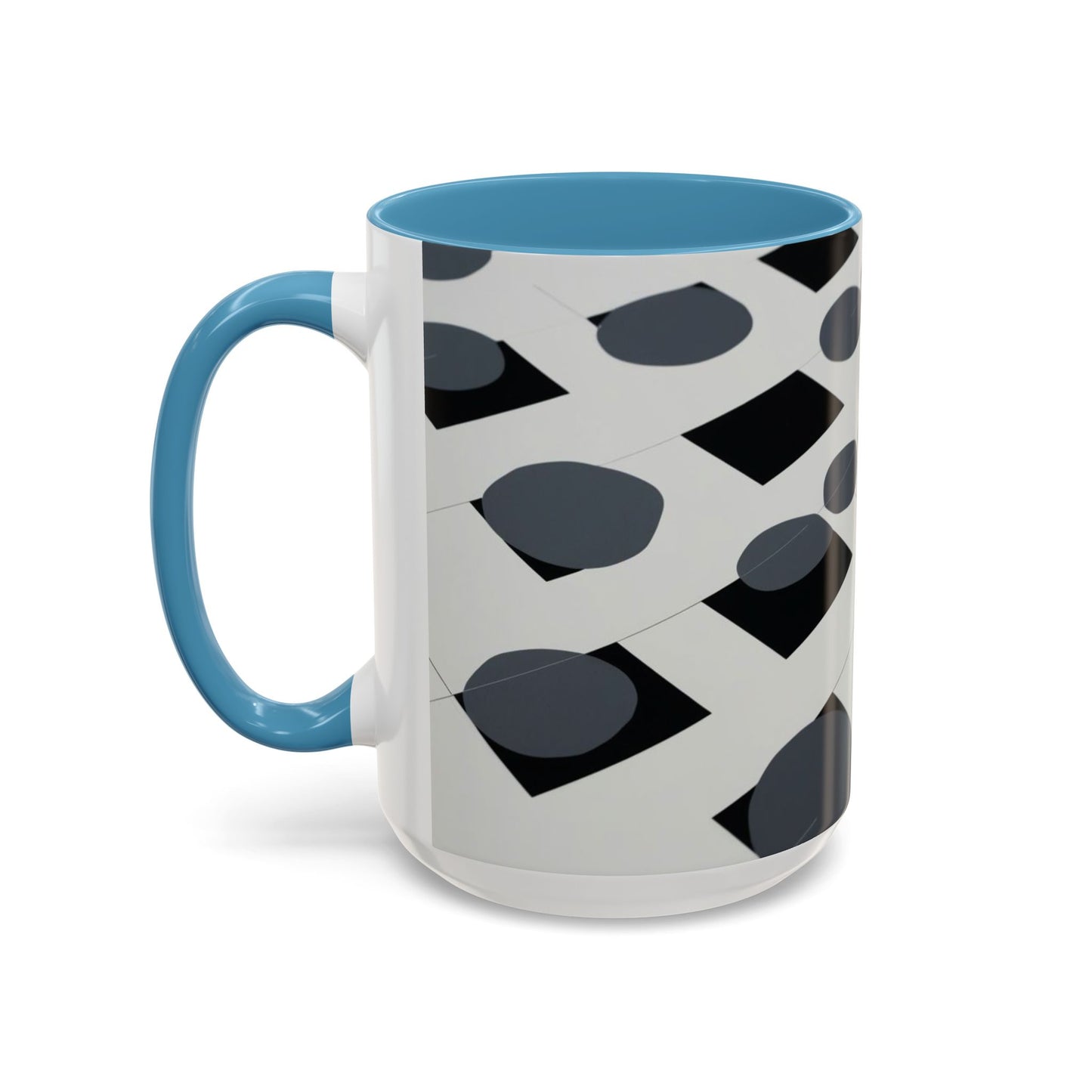 Optical Illusion Accent Mug – Ceramic Coffee Cup