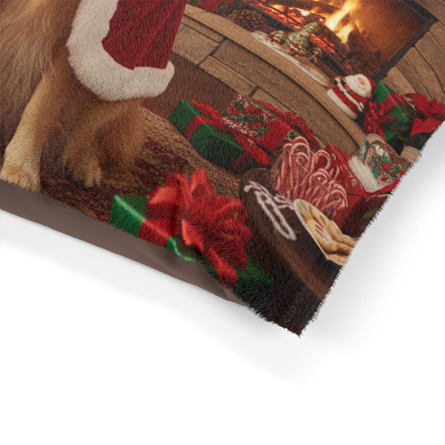 Golden Retriever Santa Pet Bed