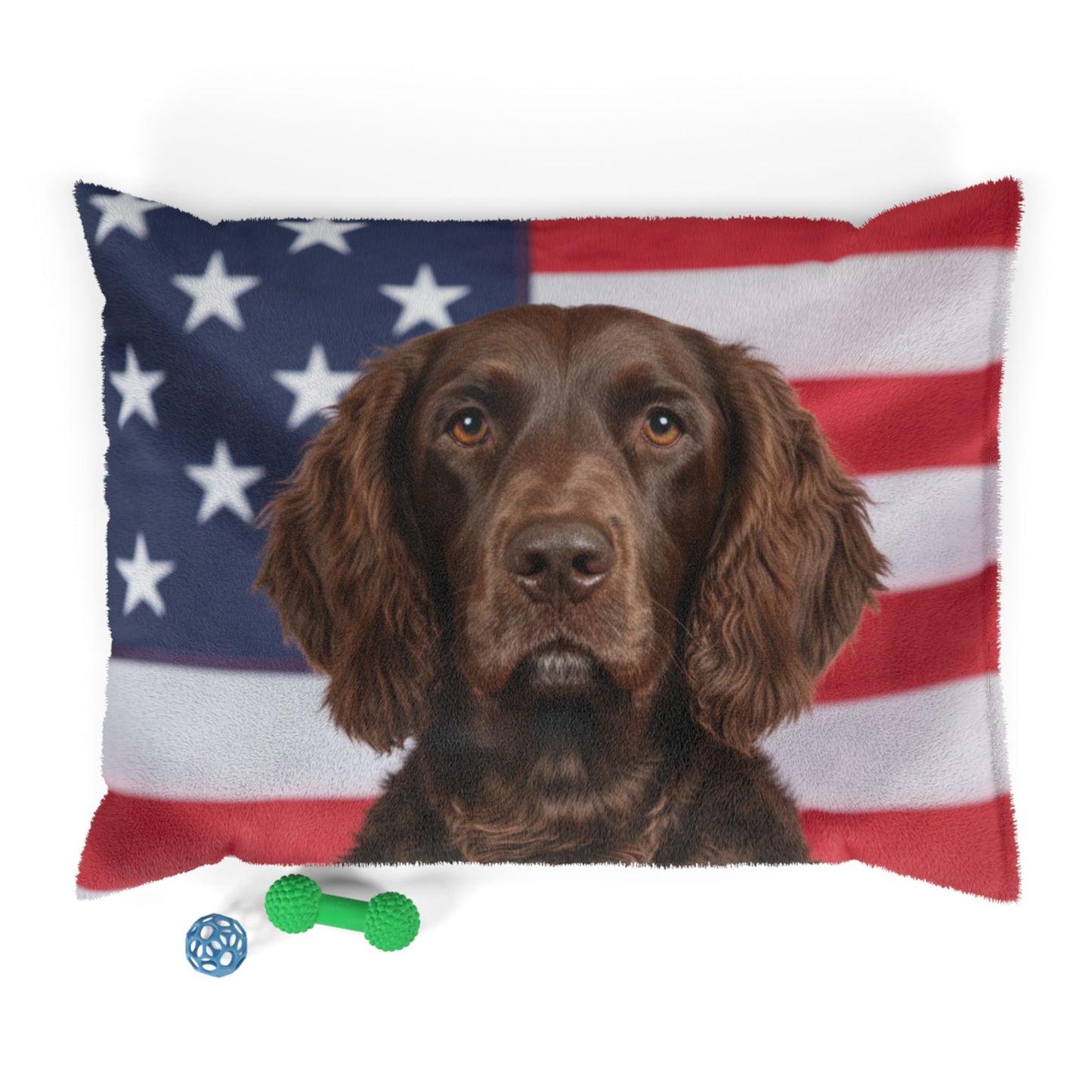 American Water Spaniel Patriotic Pet Bed