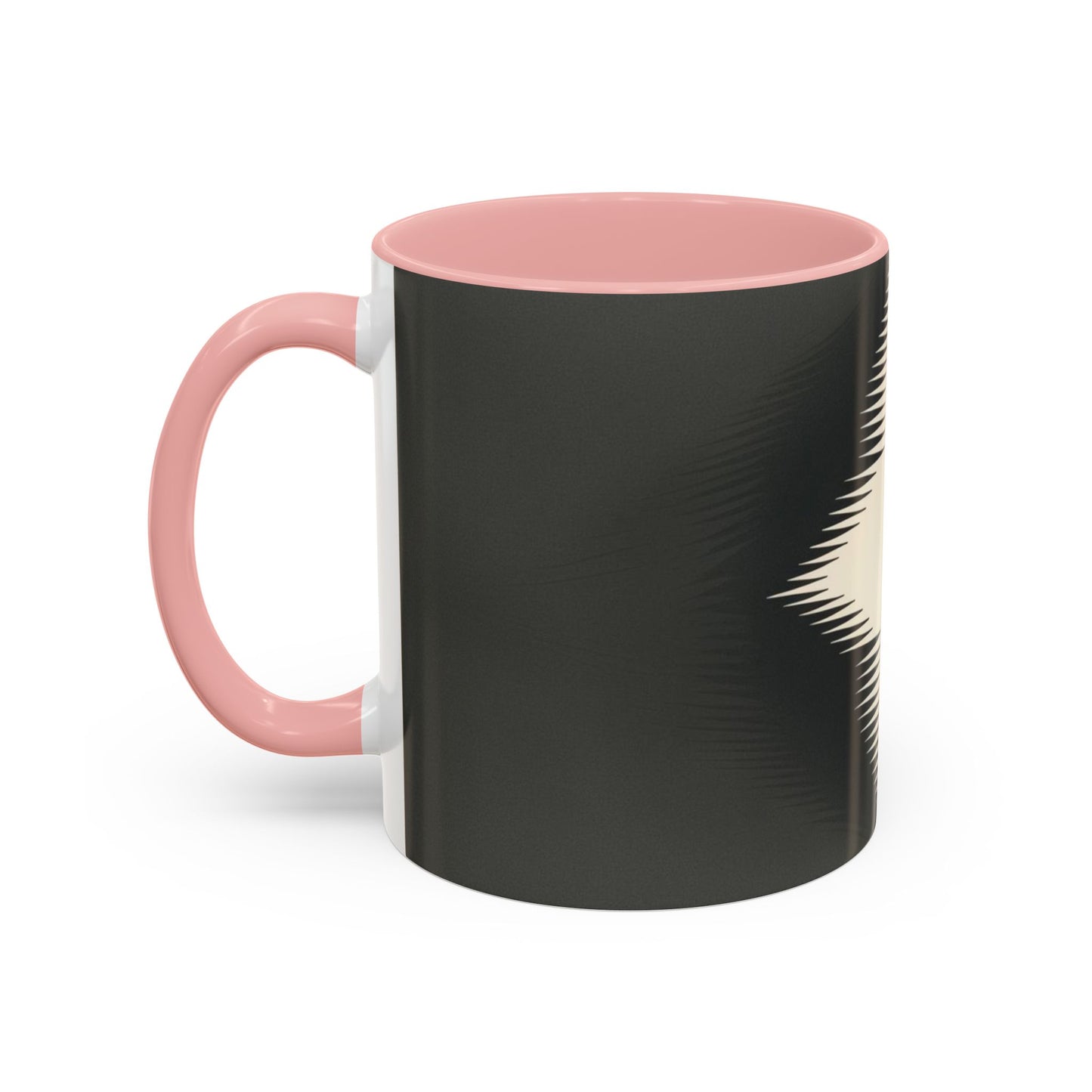 Optical Illusion Accent Mug – Ceramic Coffee Cup