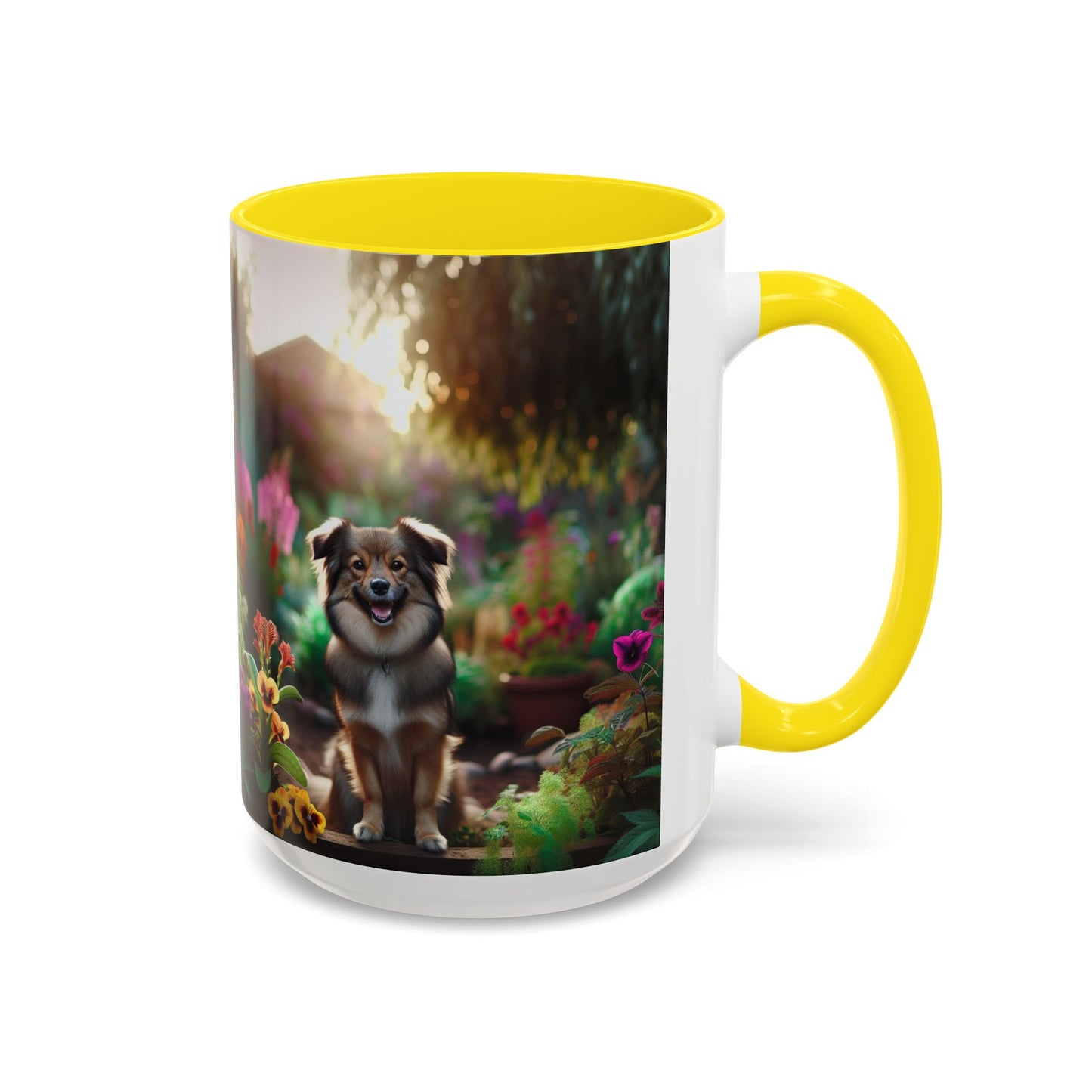 Taza de café con orquídea inca peruana: el regalo perfecto para los amantes de los perros.