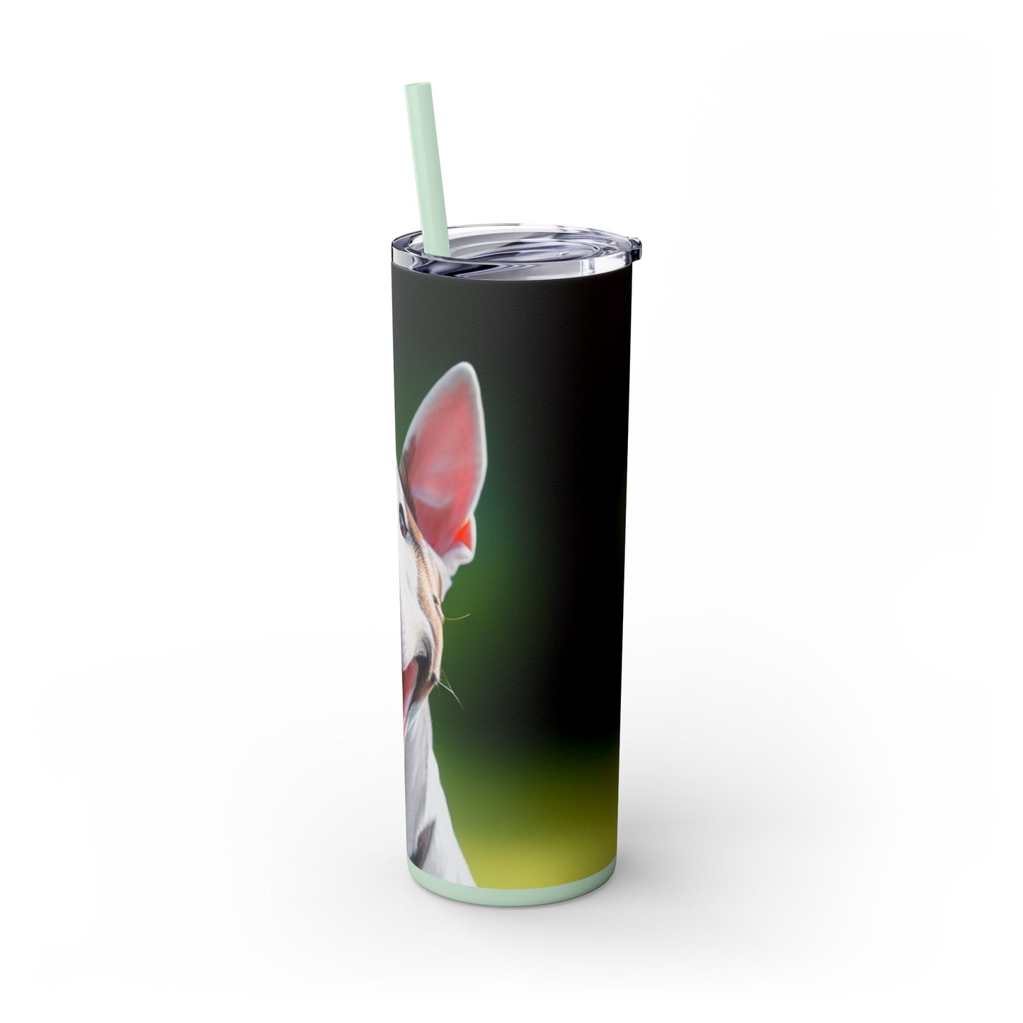 Bull Terrier Tumbler with Straw, 20oz