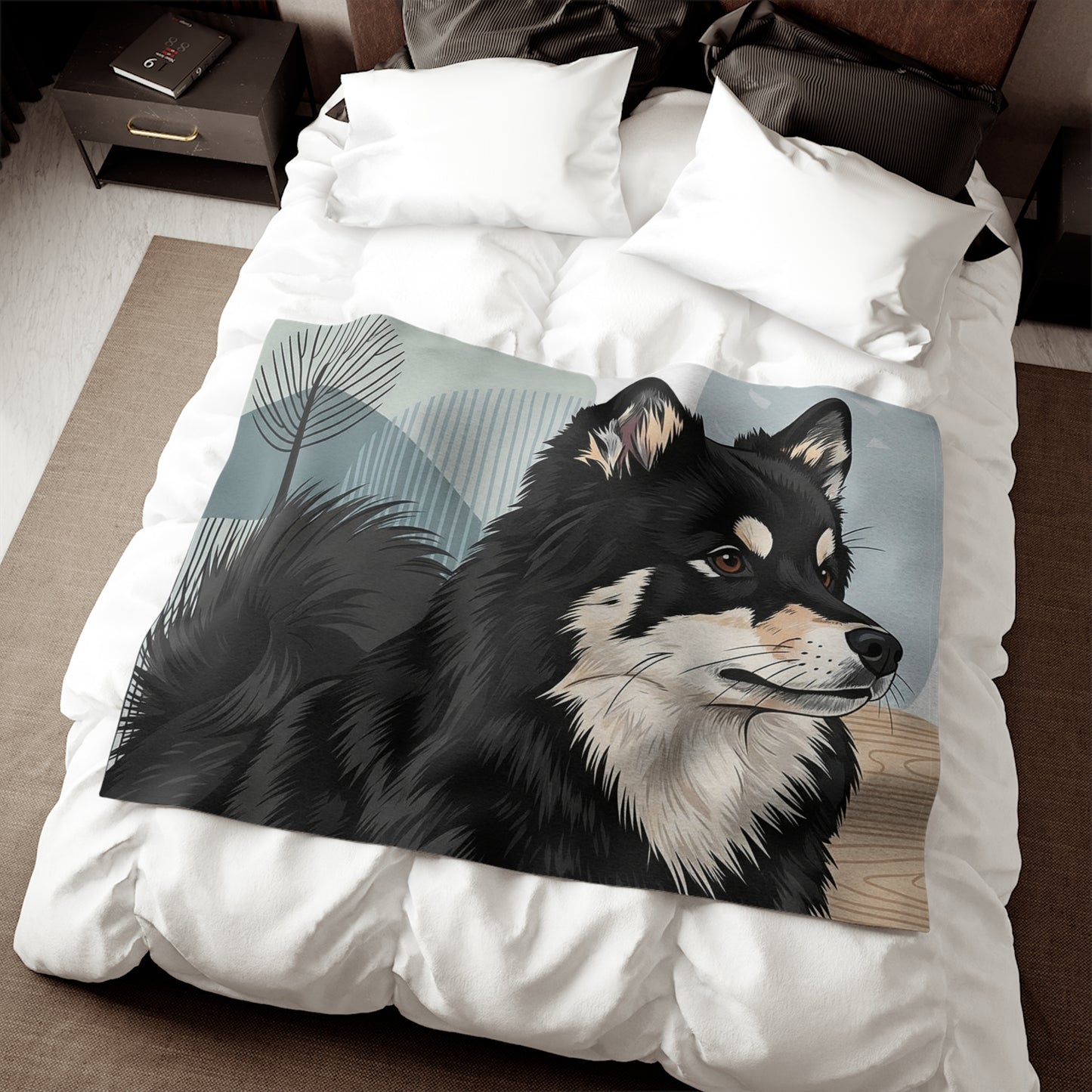 Swedish Lapphund Sweatshirt Blanket