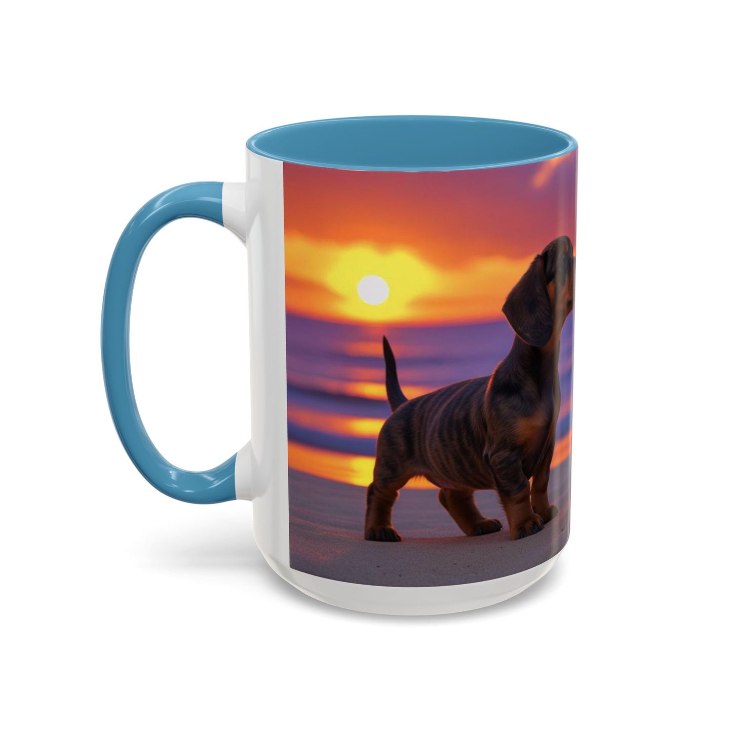 Dachshund Love Accent Coffee Mug - Perfect Gift for Dog Lovers