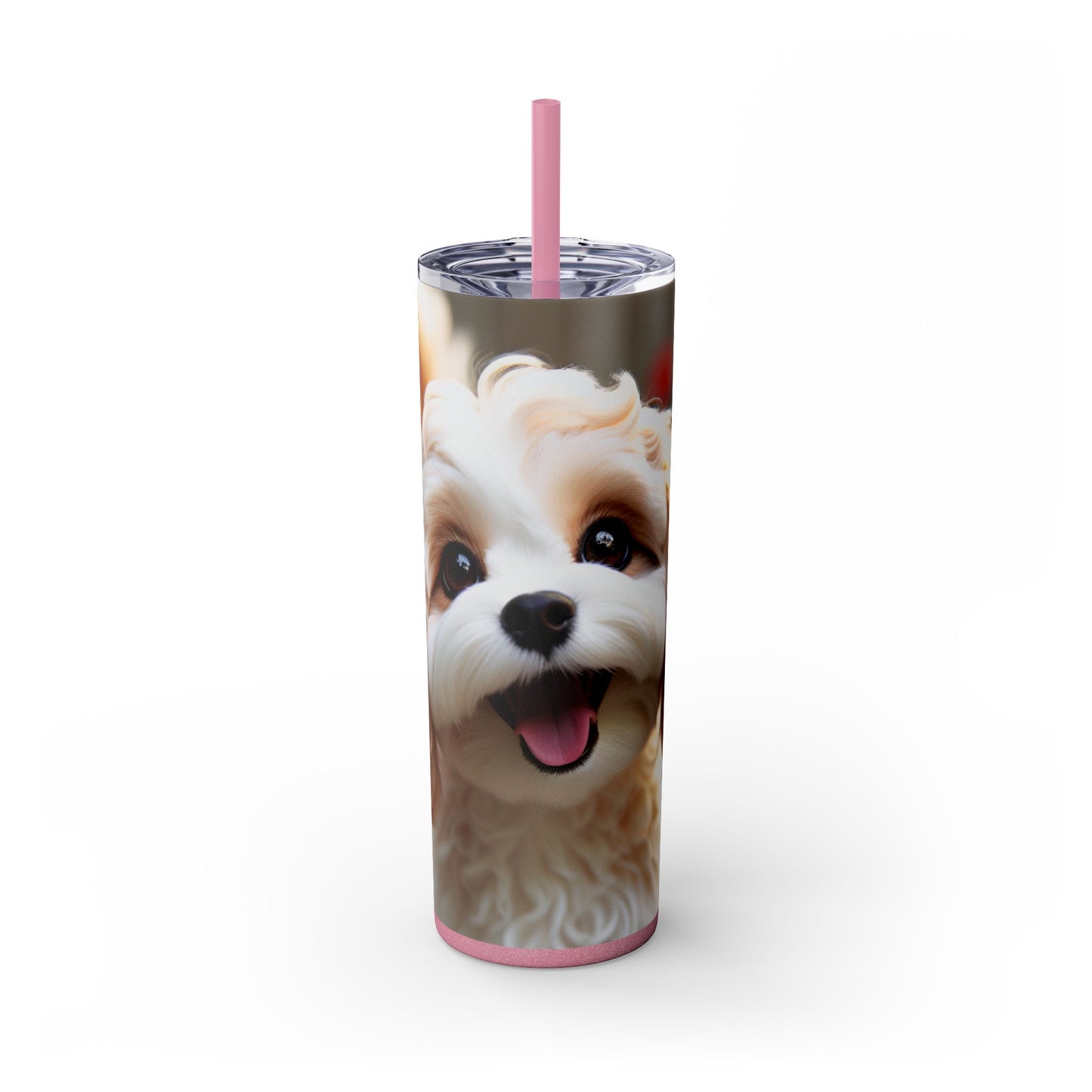 Skinny Tumbler with Straw – 20 oz Stainless Steel Cup