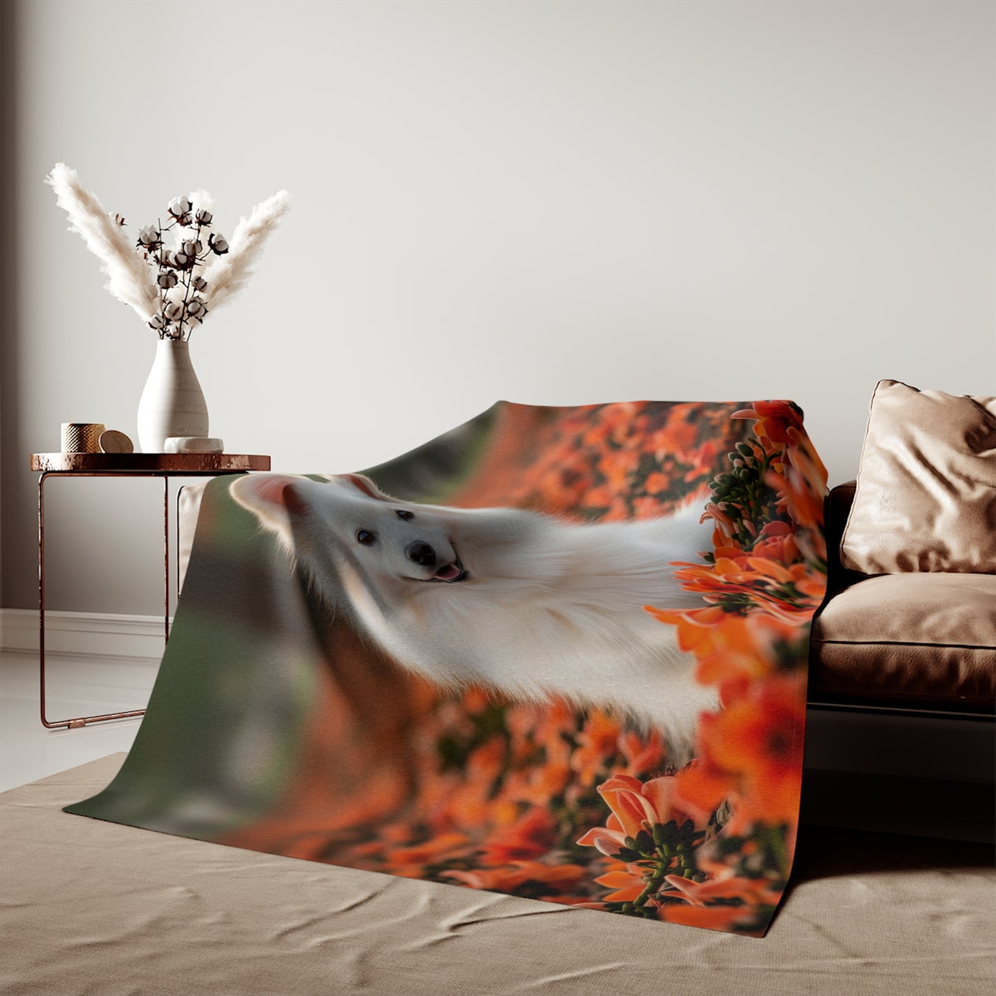 Indian Spitz Sweatshirt Blanket