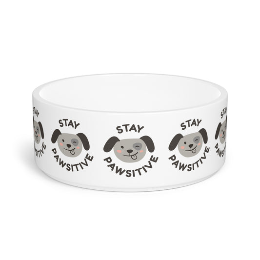 Stay Pawsitive Pet Bowl