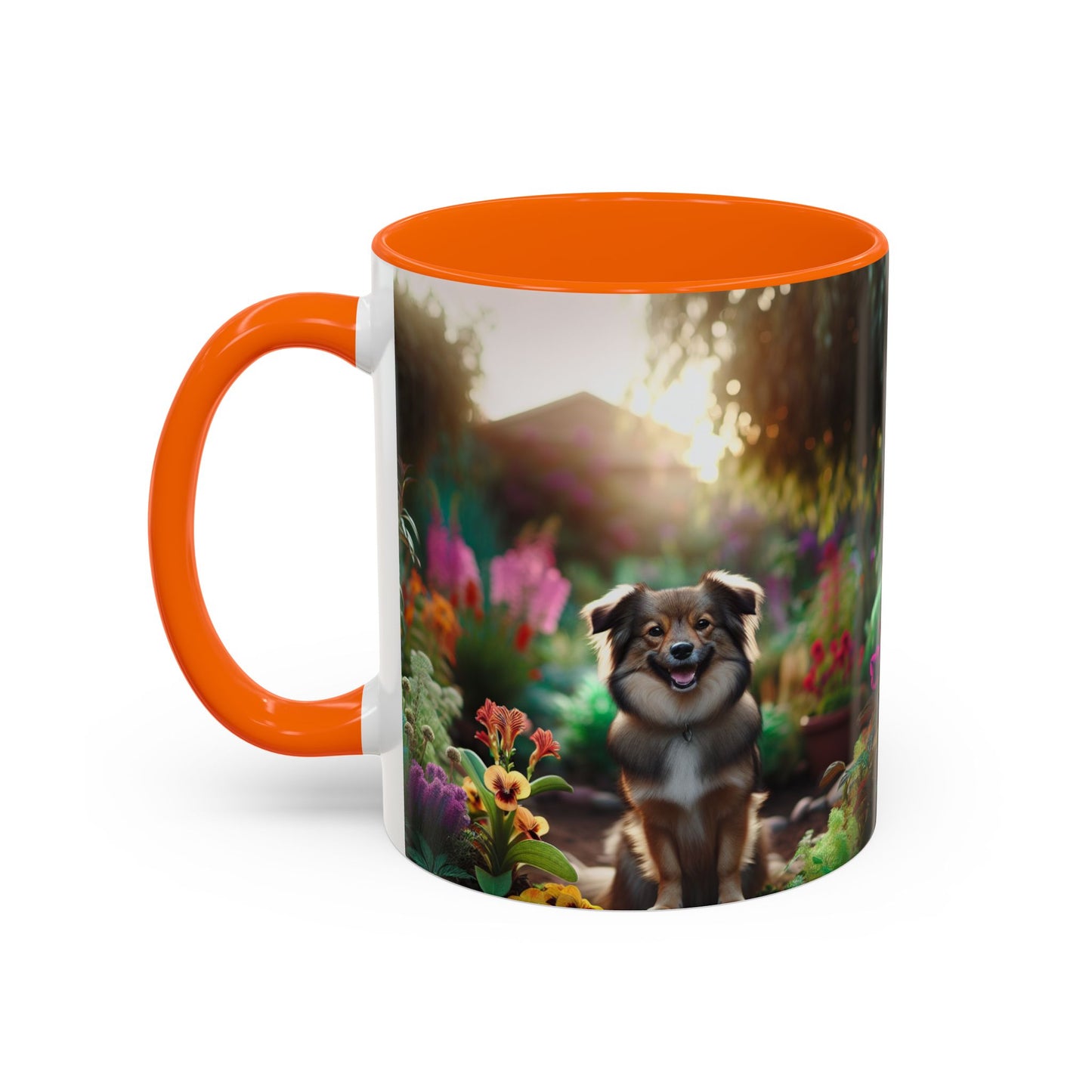 Taza de café con orquídea inca peruana: el regalo perfecto para los amantes de los perros.