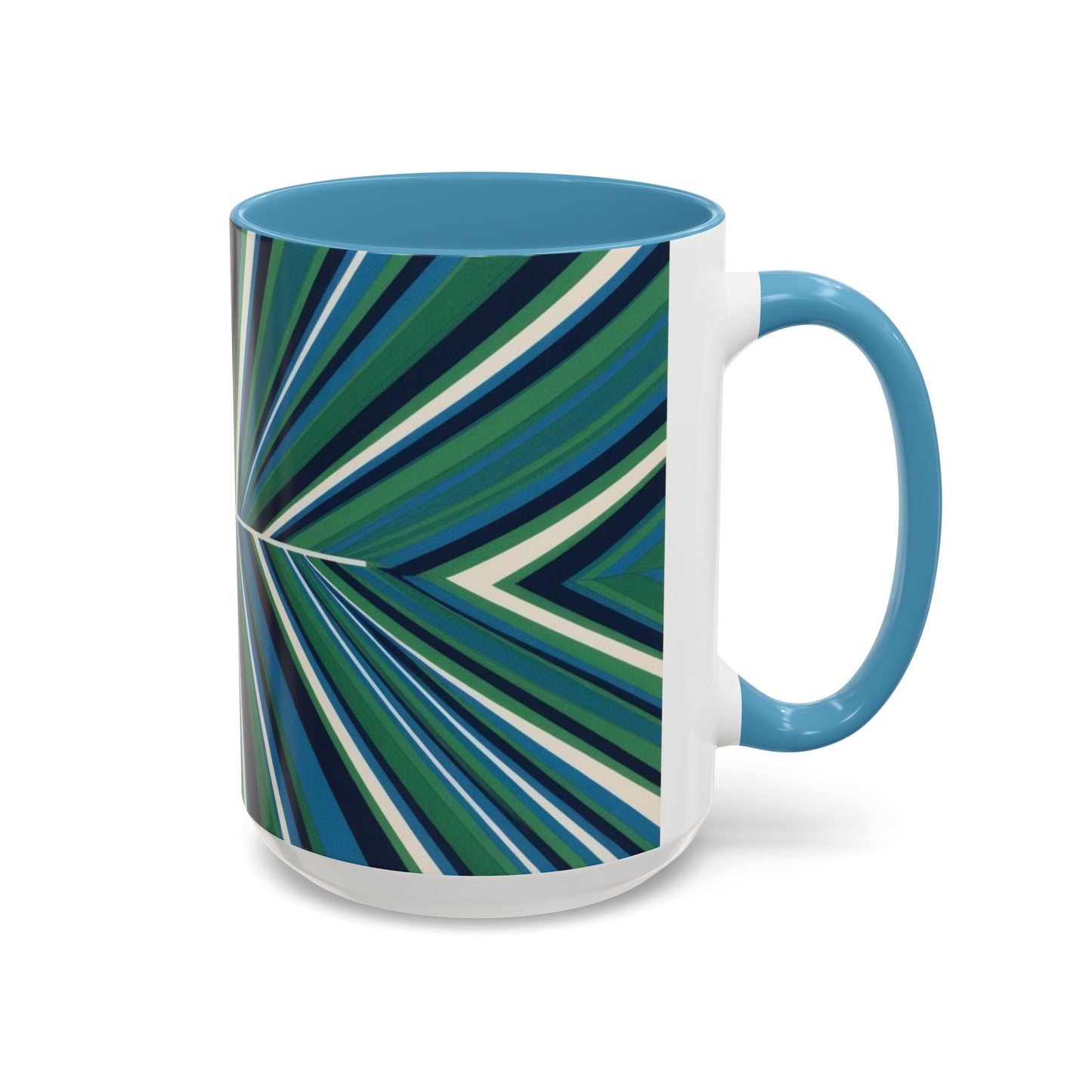 Optical Illusion Accent Mug – Ceramic Coffee Cup