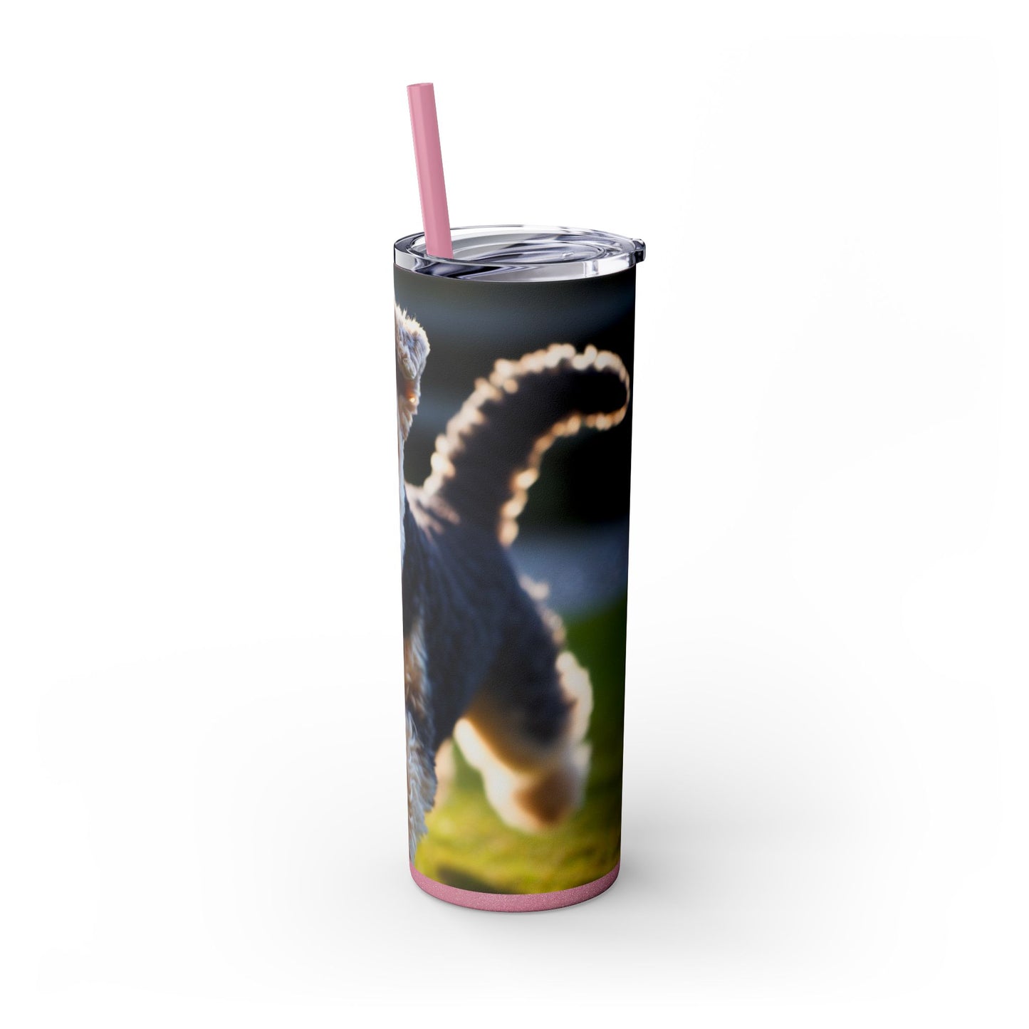 Lakeland Terrier Skinny Tumbler with Straw, 20oz