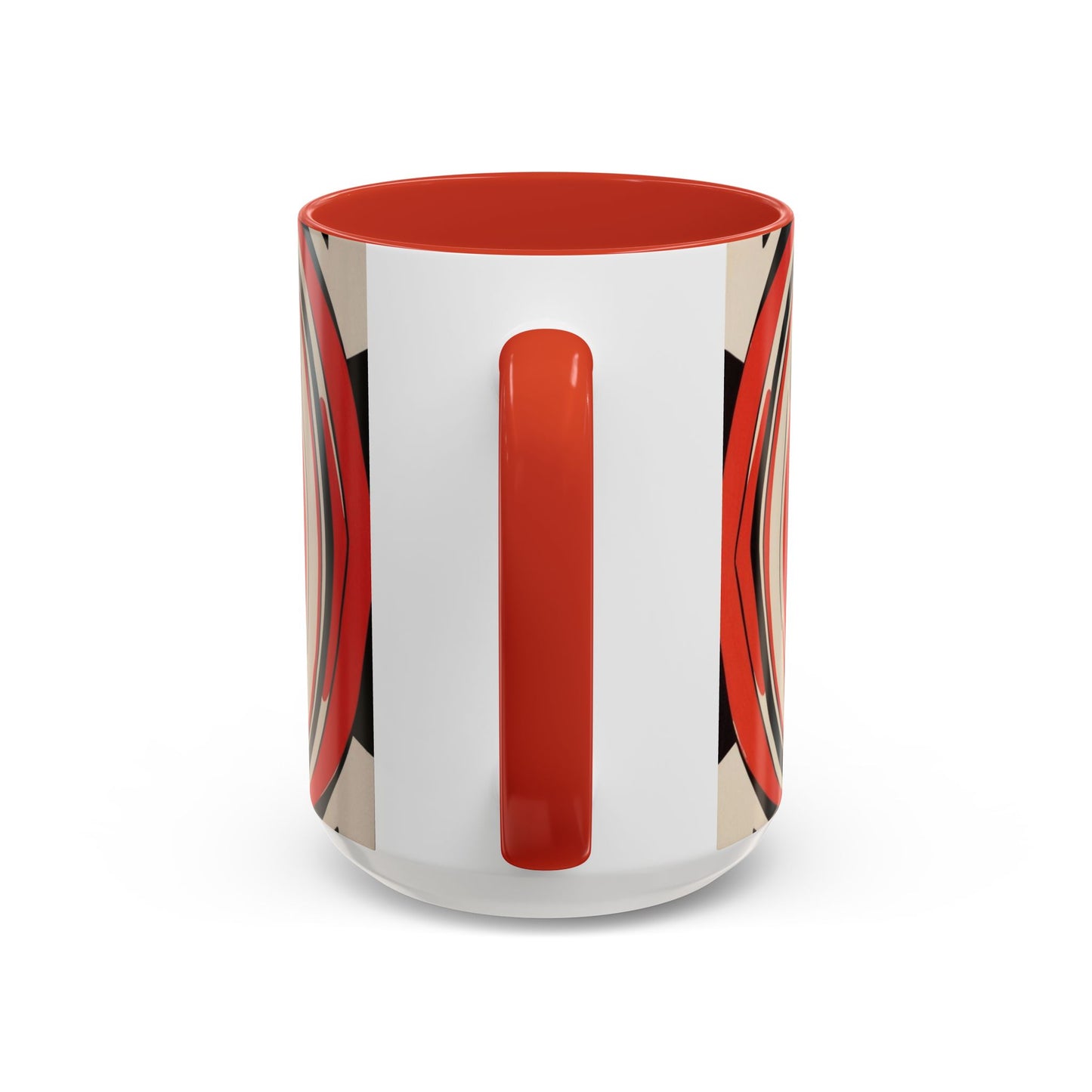 Optical Illusion Accent Mug – Ceramic Coffee Cup