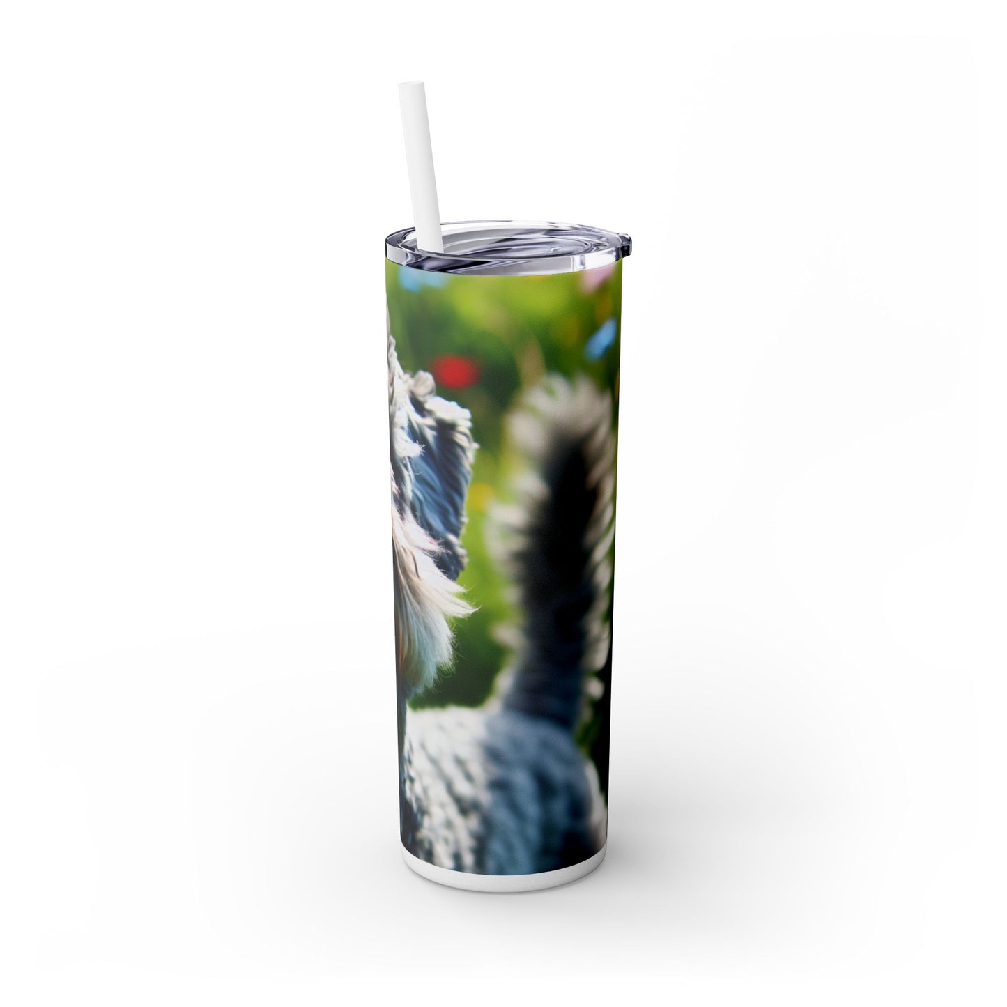 Kerry Blue Terrier Tumbler with Straw, 20oz