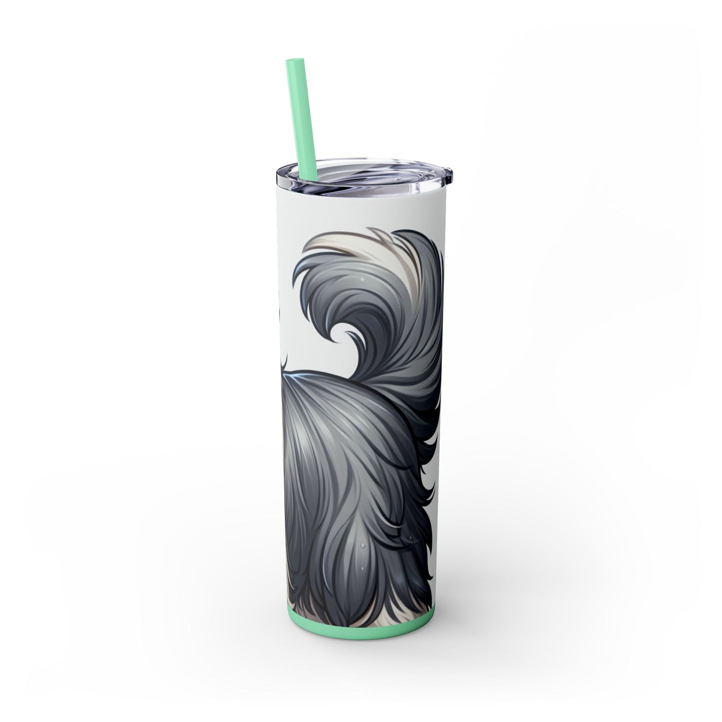 Old English Sheepdog Tumbler with Straw, 20oz