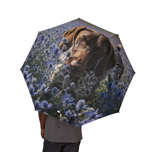 German Shorthaired Pointer Semi-Automatic Foldable Umbrella
