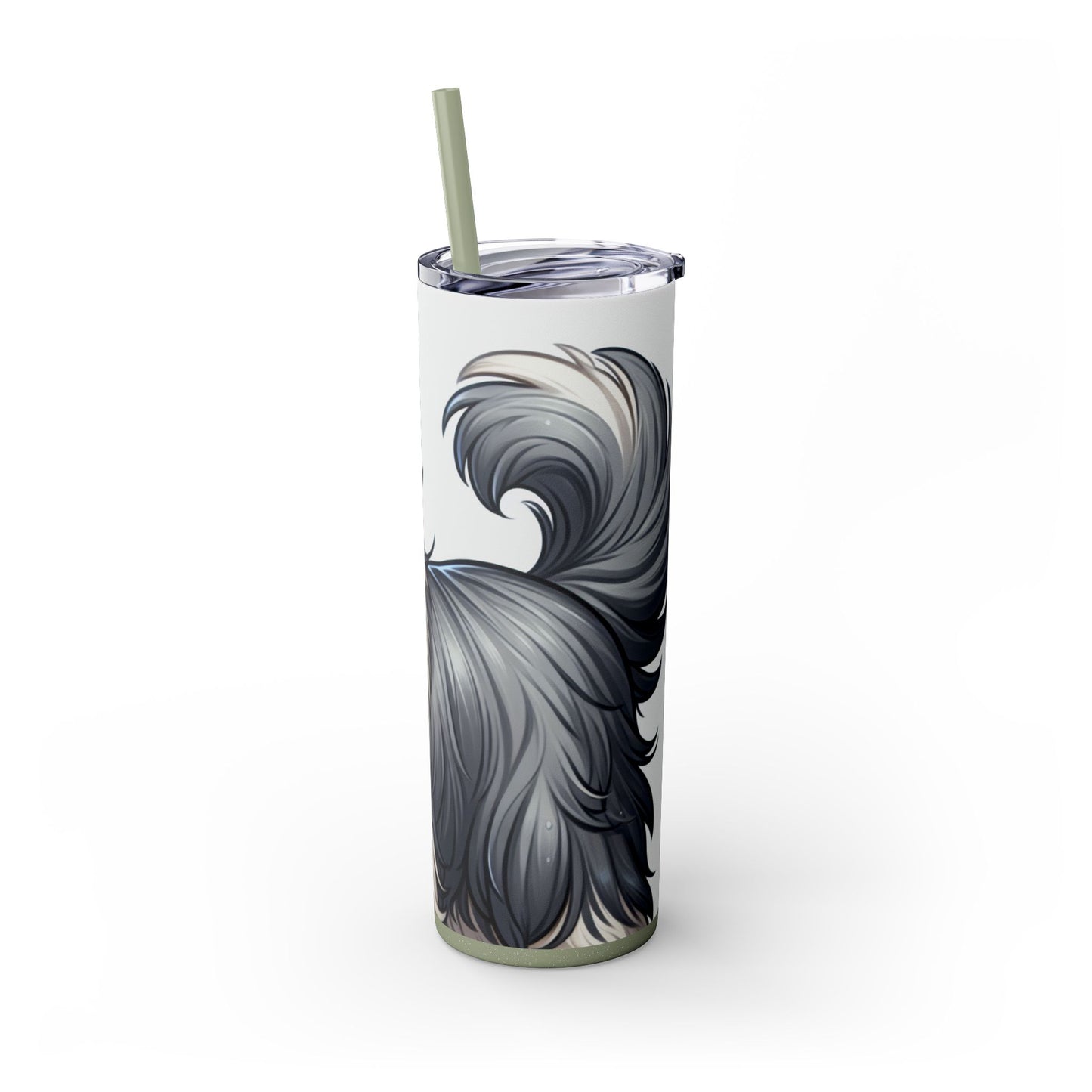 Old English Sheepdog Tumbler with Straw, 20oz