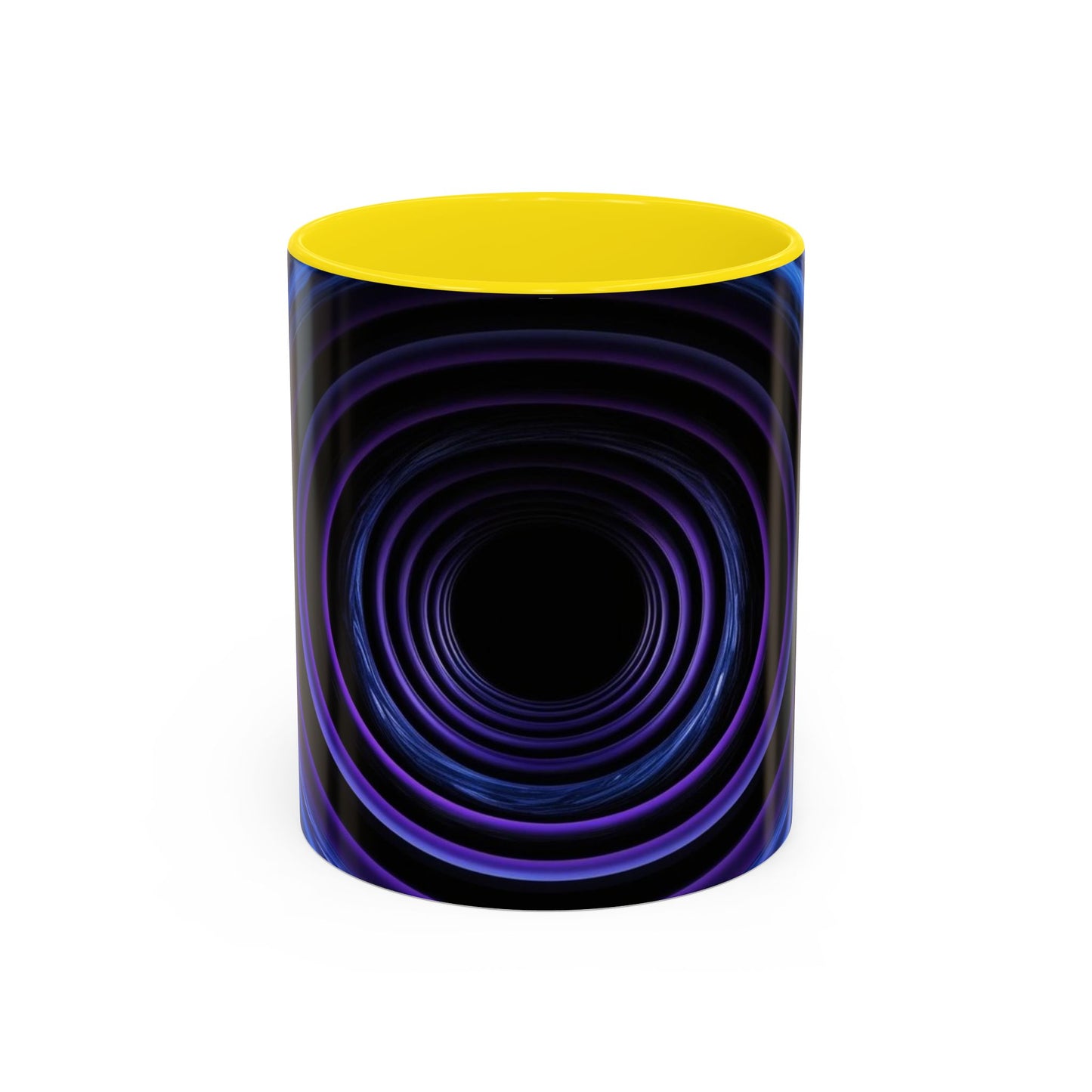 Optical Illusion Accent Mug – Ceramic Coffee Cup