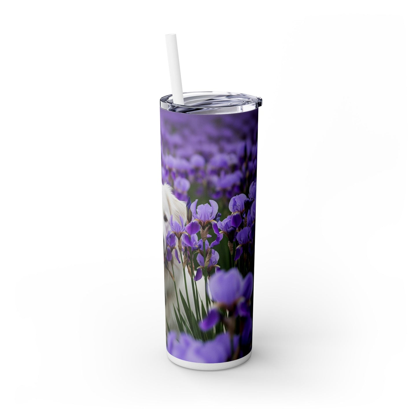 Skinny Tumbler with Straw – 20 oz Stainless Steel Cup