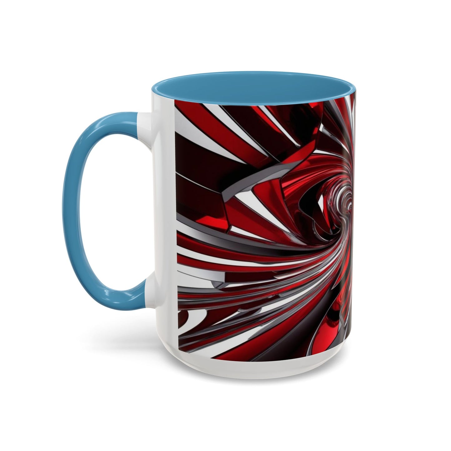 Optical Illusion Accent Mug – Ceramic Coffee Cup