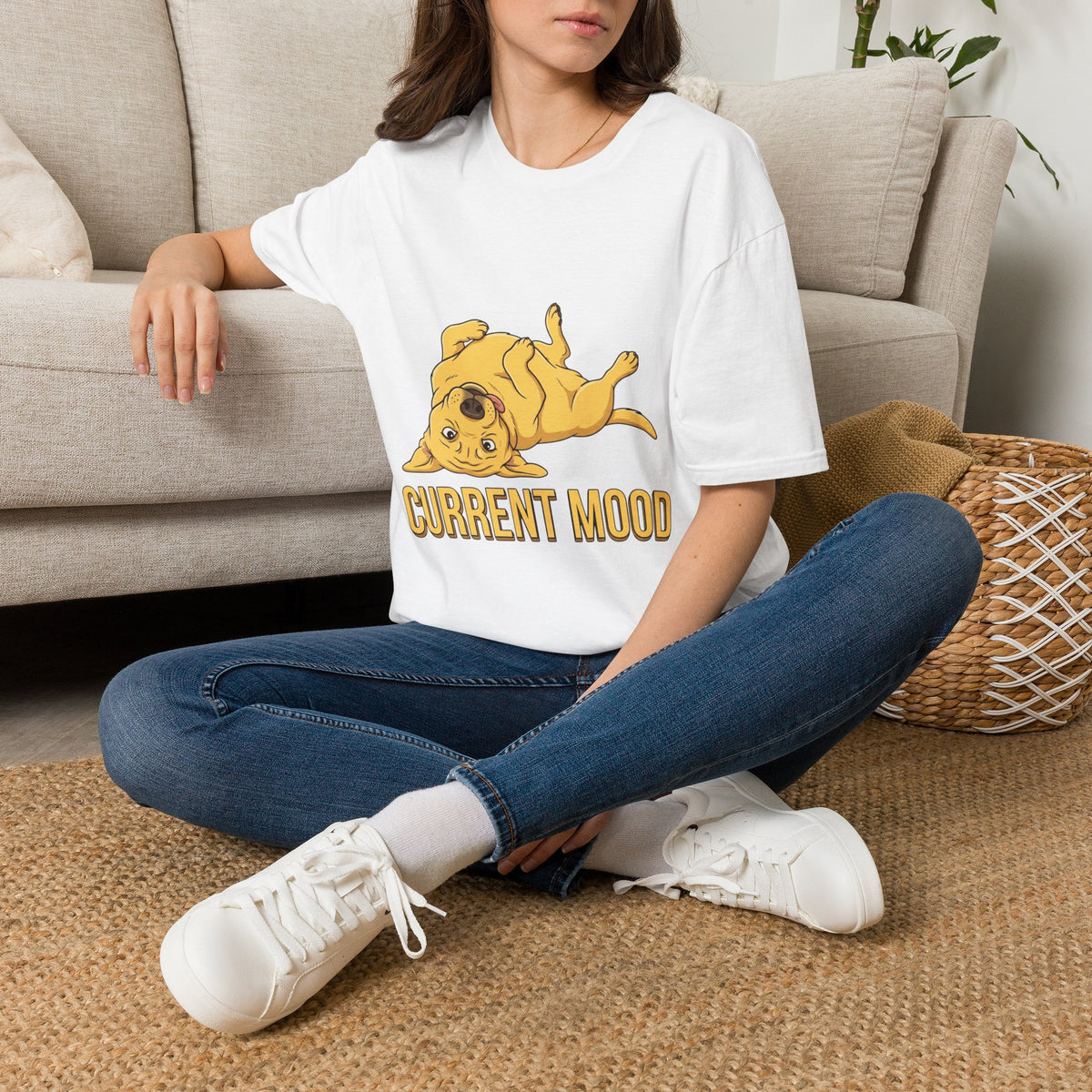 Yellow Labrador Retriever Current Mood Tee Shirt