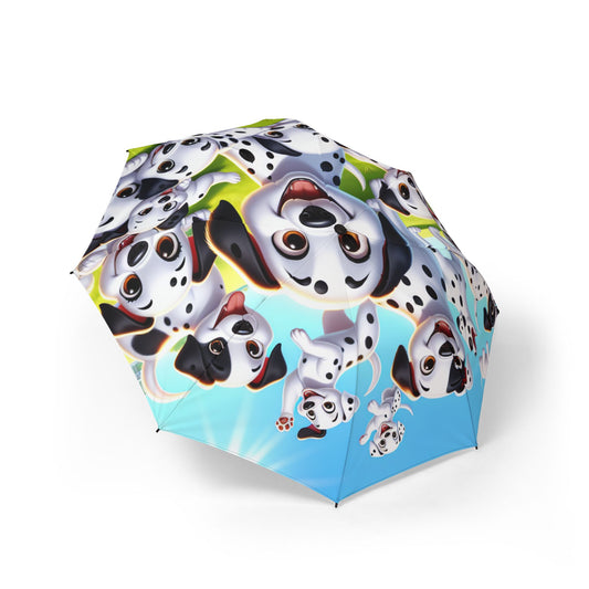 Dalmatian Semi-Automatic Foldable Umbrella