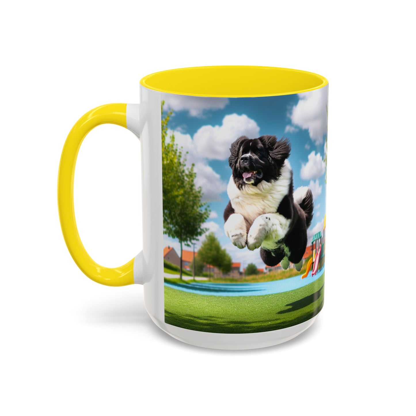 Taza de café con acento Landseer: el regalo perfecto para los amantes de los perros