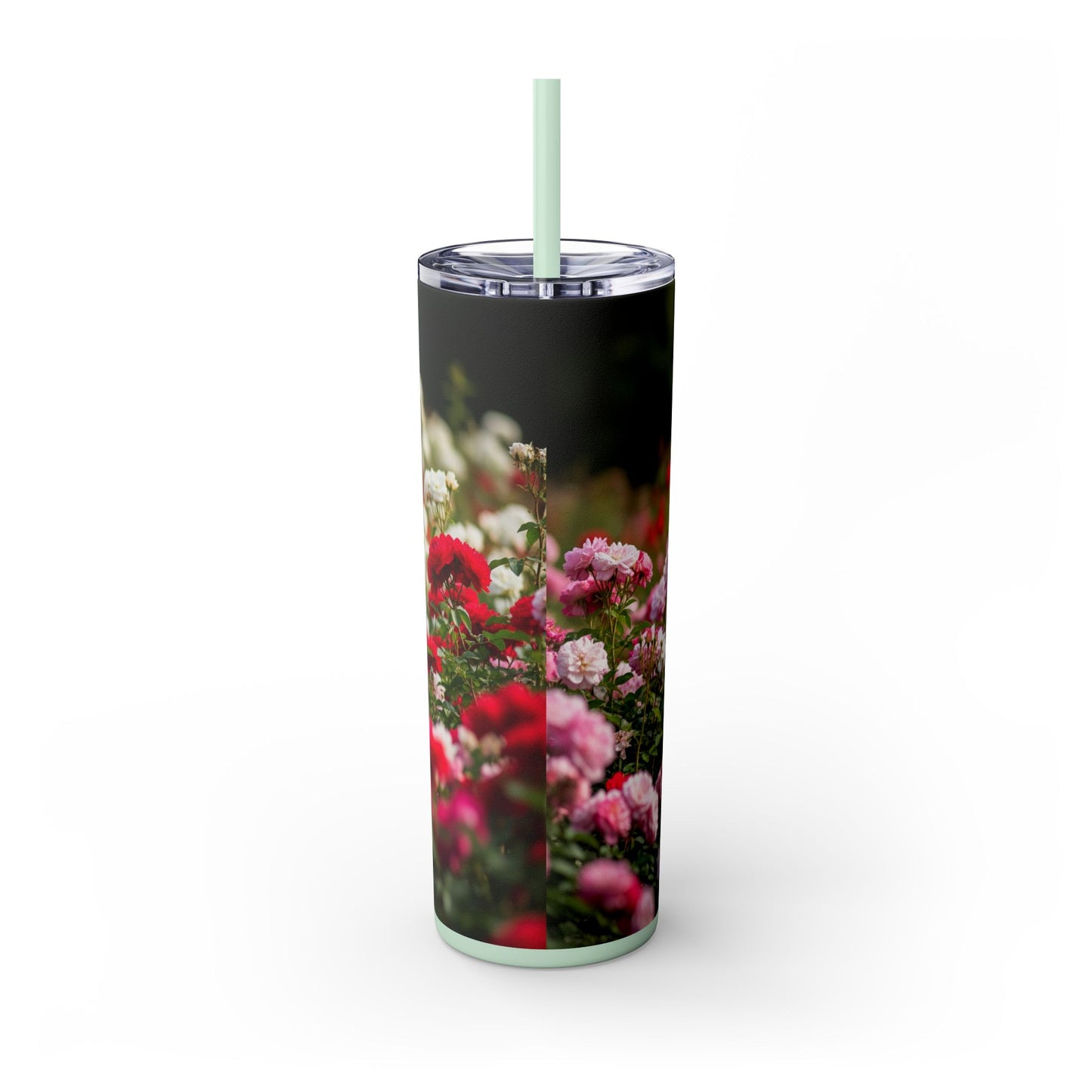 Skinny Tumbler with Straw – 20 oz Stainless Steel Cup