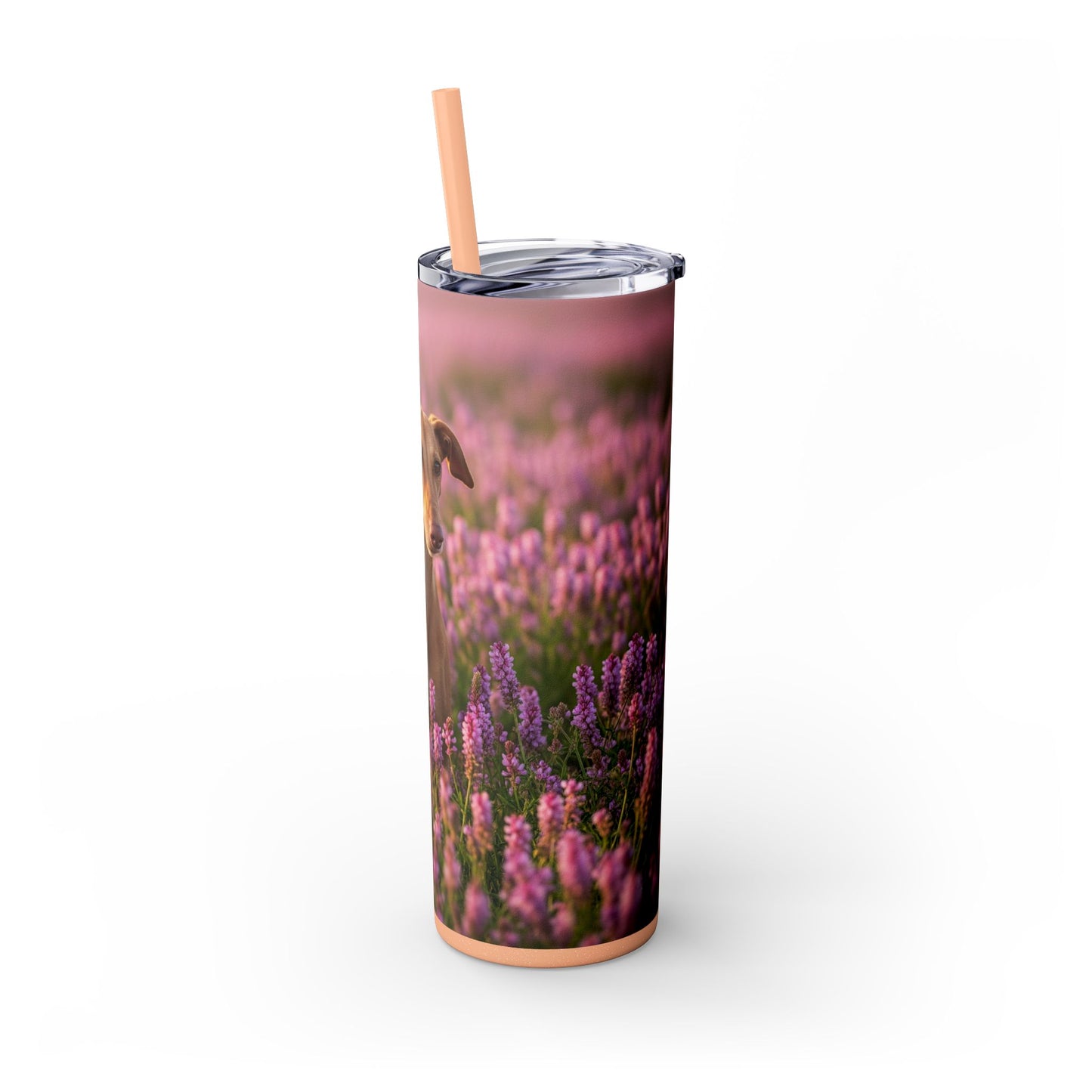 Skinny Tumbler with Straw – 20 oz Stainless Steel Cup