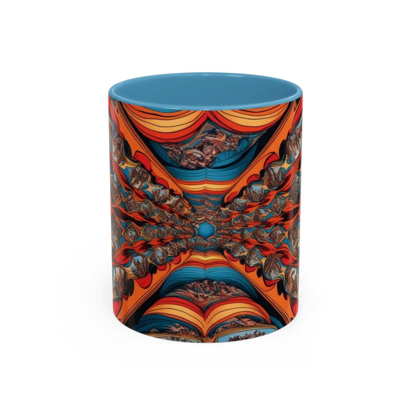 Optical Illusion Accent Mug – Ceramic Coffee Cup