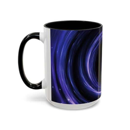 Optical Illusion Accent Mug – Ceramic Coffee Cup