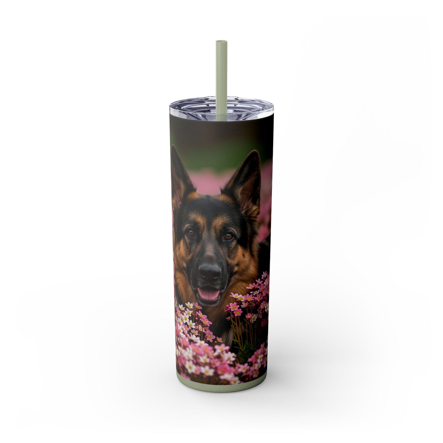 German Shepherd Tumbler with Straw, 20oz