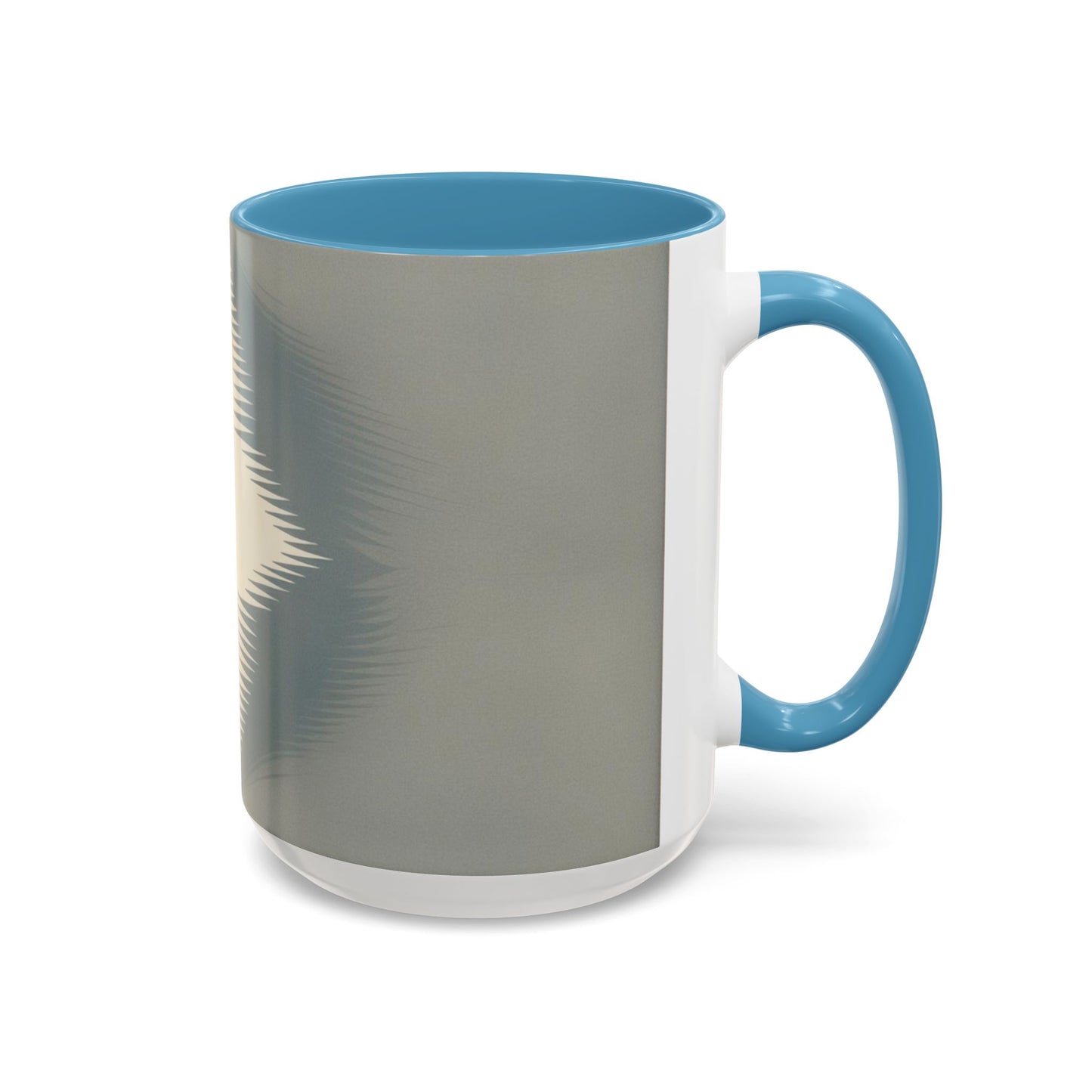 Optical Illusion Accent Mug – Ceramic Coffee Cup