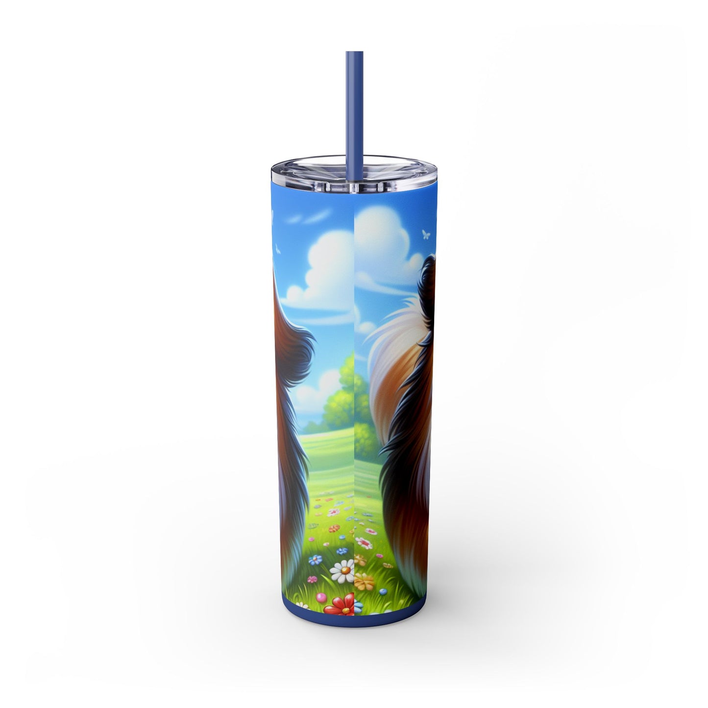 Russian Toy Skinny Tumbler with Straw, 20oz