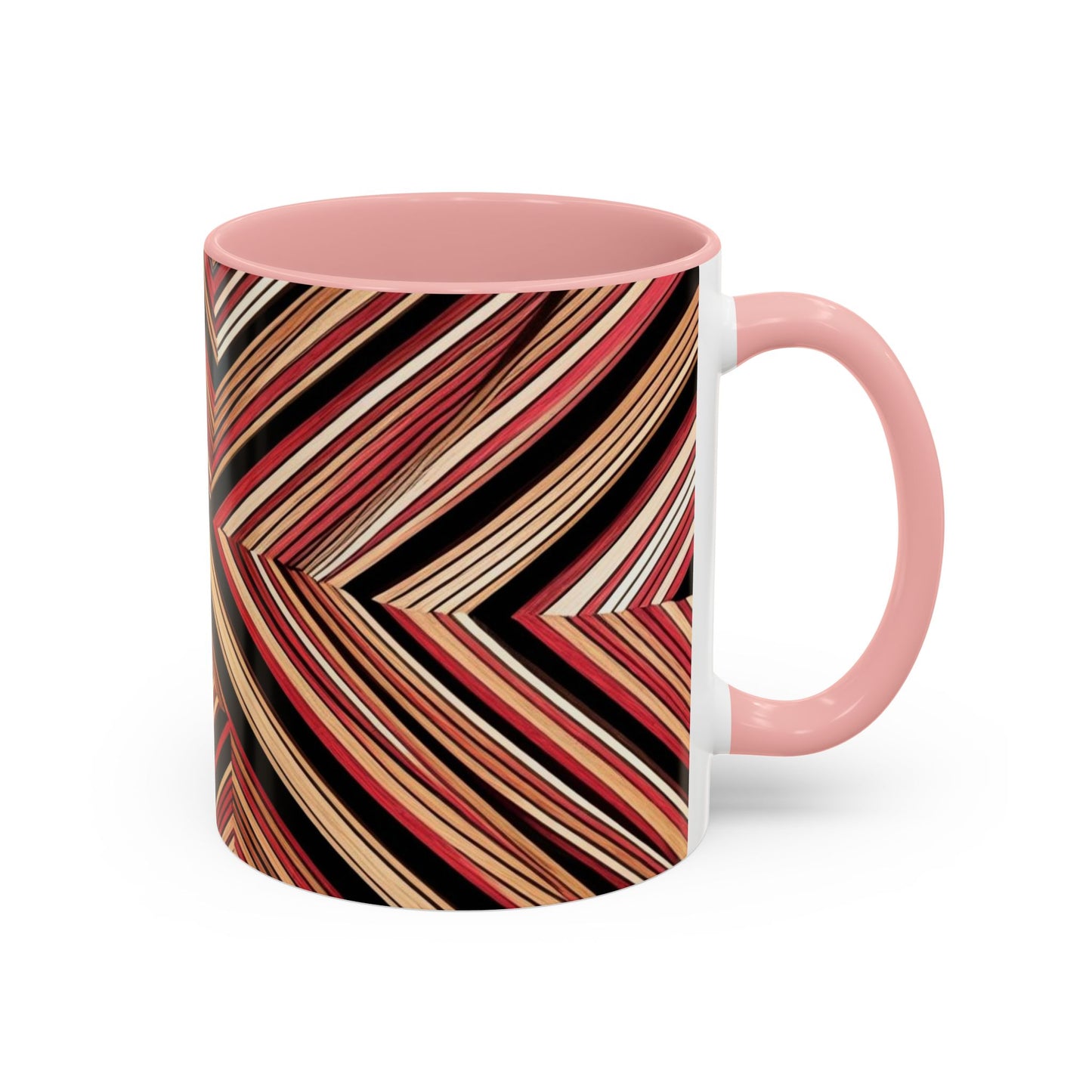 Optical Illusion Accent Mug – Ceramic Coffee Cup