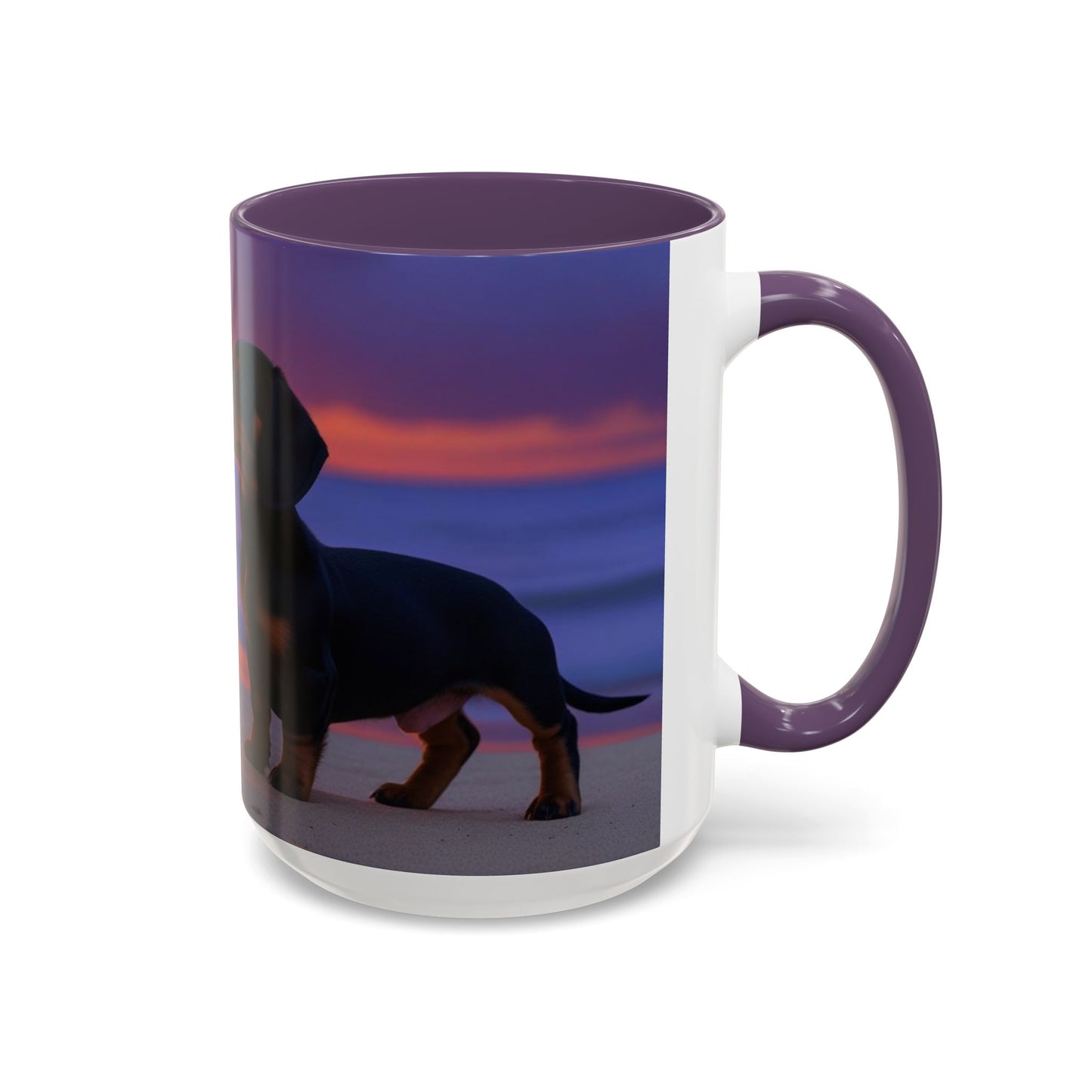 Dachshund Love Accent Coffee Mug - Perfect Gift for Dog Lovers