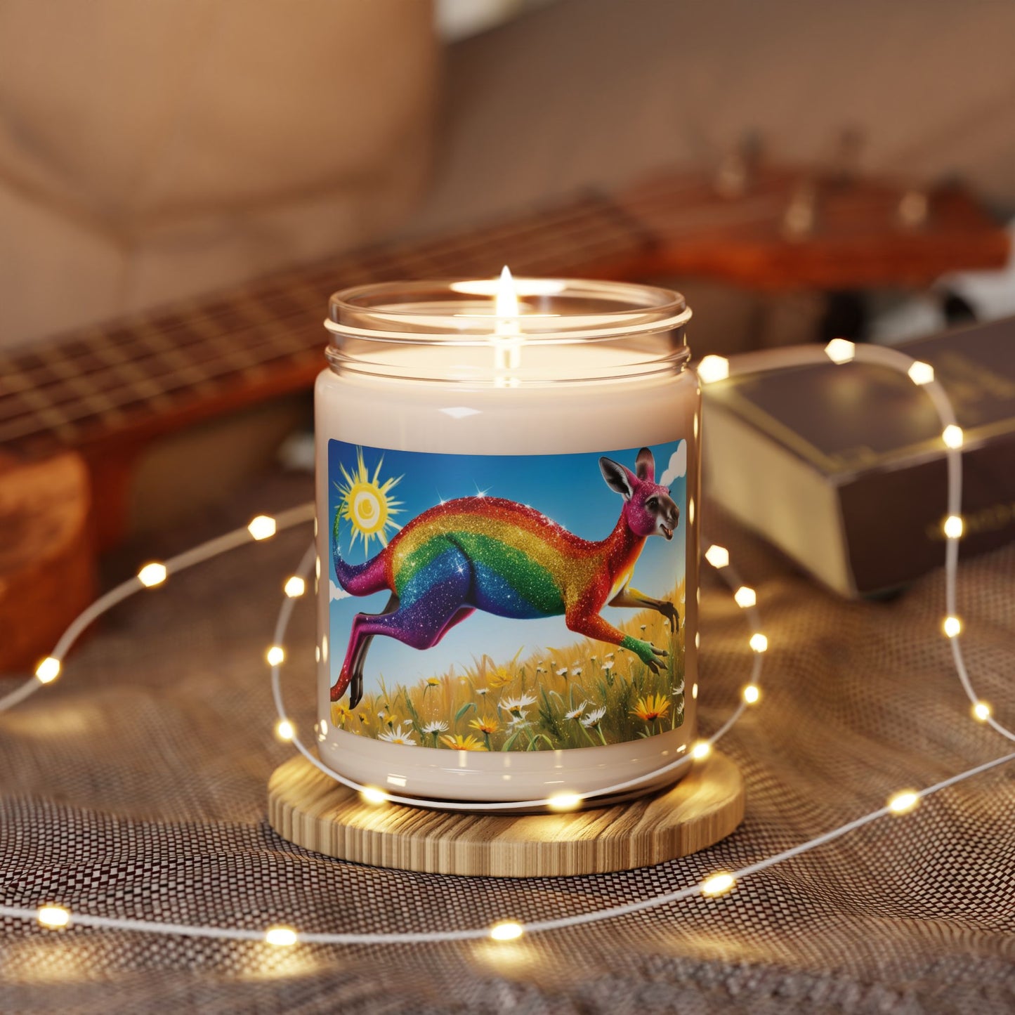 Rainbow Kangaroo- Scented Soy Candle, 9oz