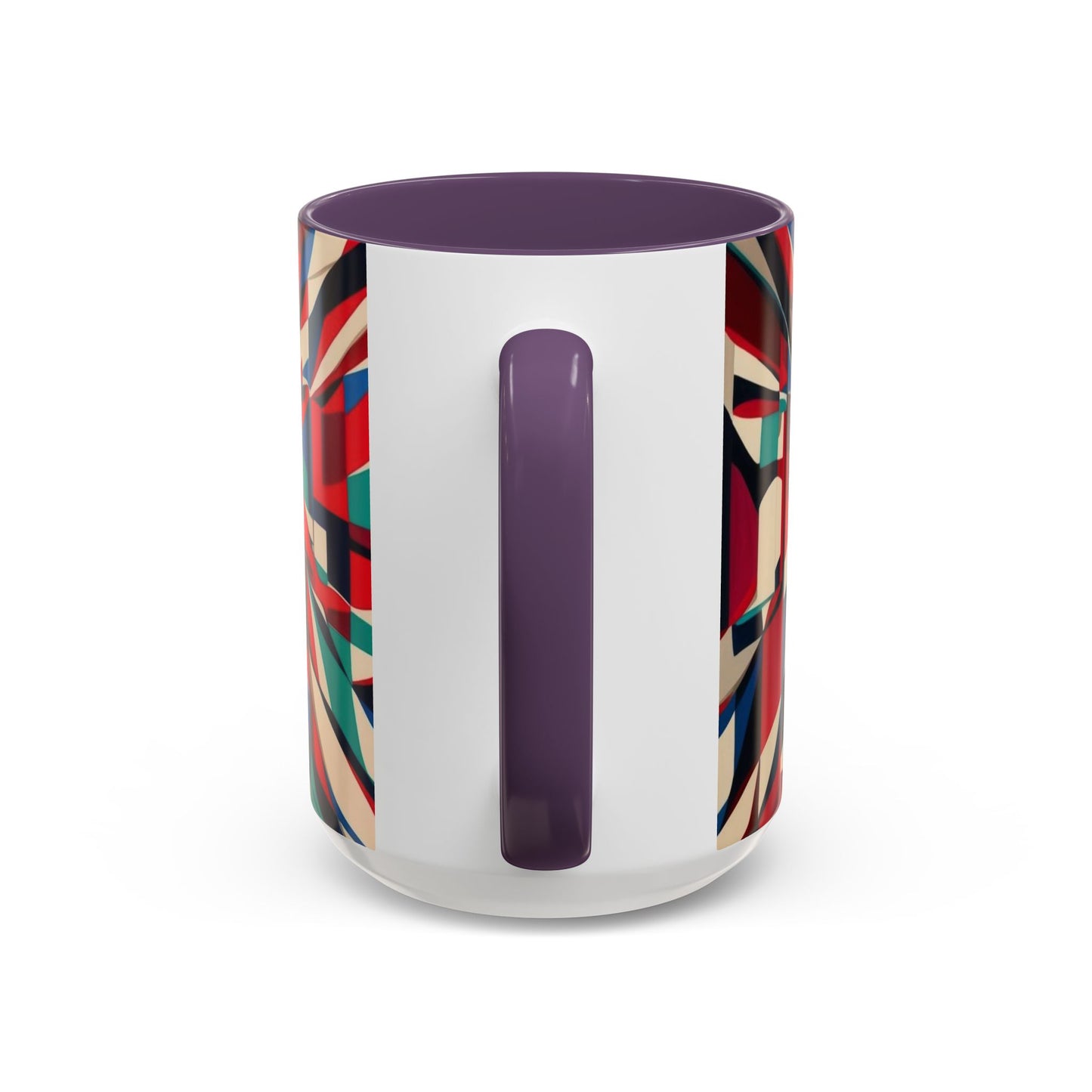 Optical Illusion Accent Mug – Ceramic Coffee Cup