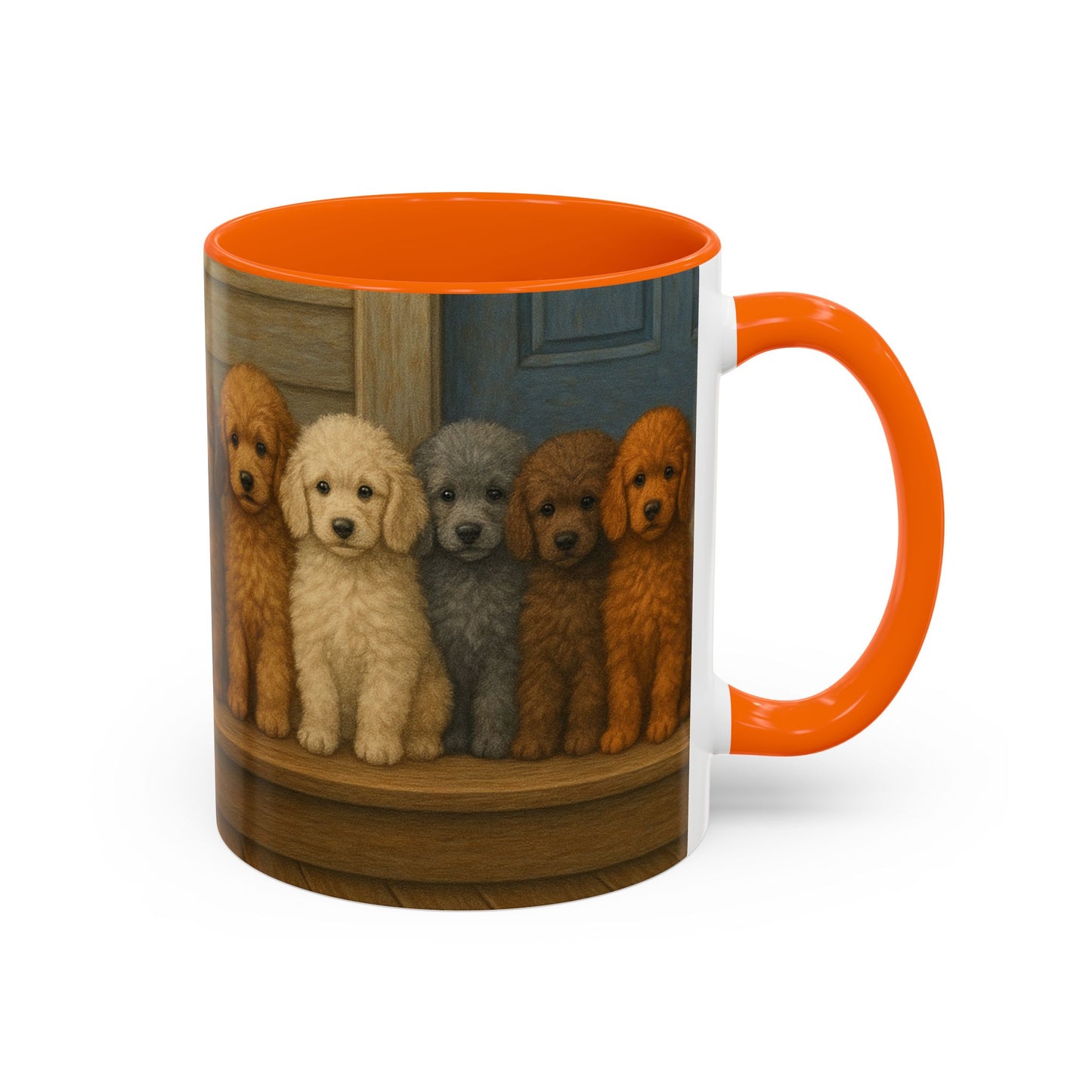 Mug à café décoratif avec motif chiots caniches - Cadeau idéal pour les amoureux des chiens