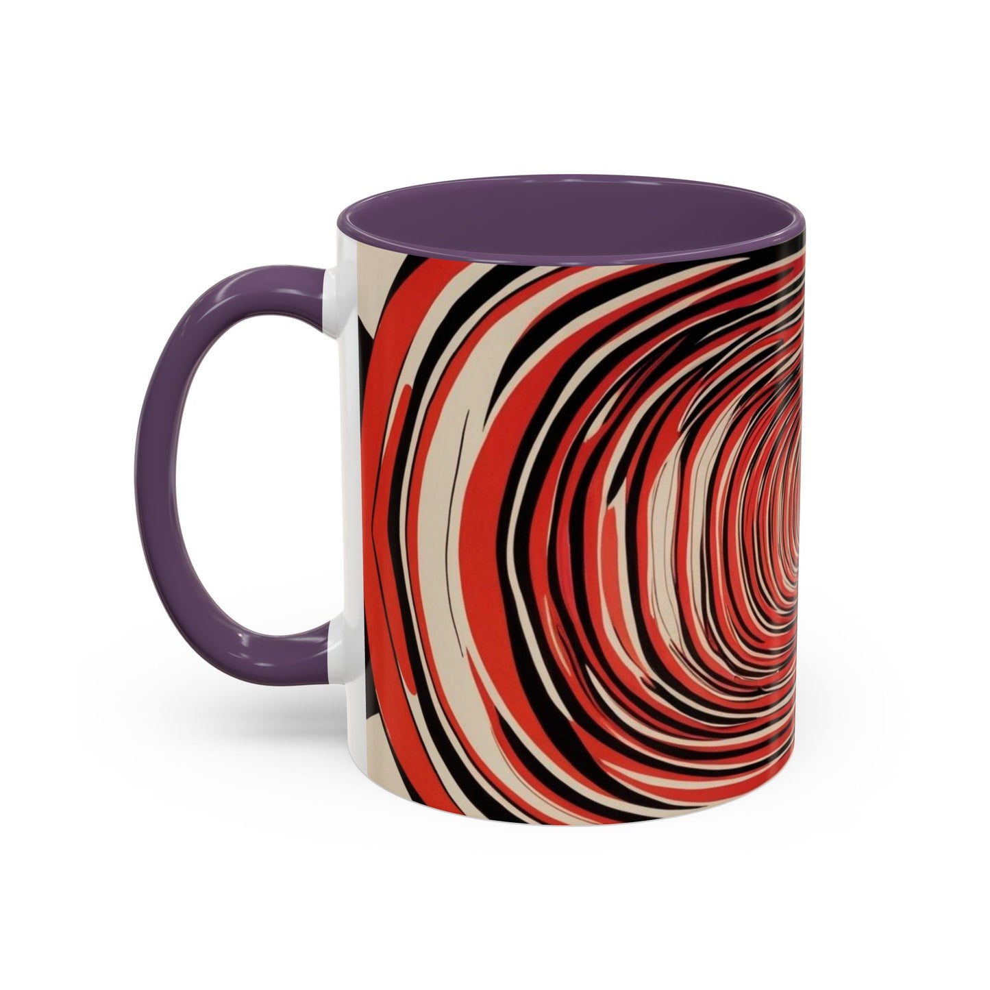 Optical Illusion Accent Mug – Ceramic Coffee Cup