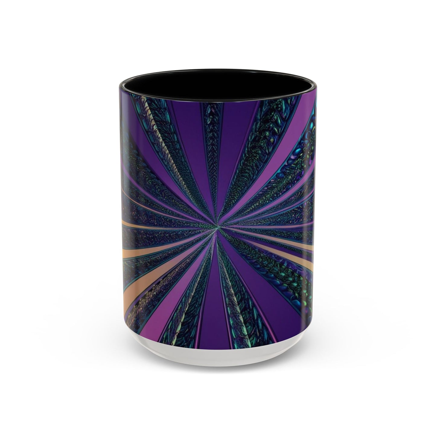 Optical Illusion Accent Mug – Ceramic Coffee Cup