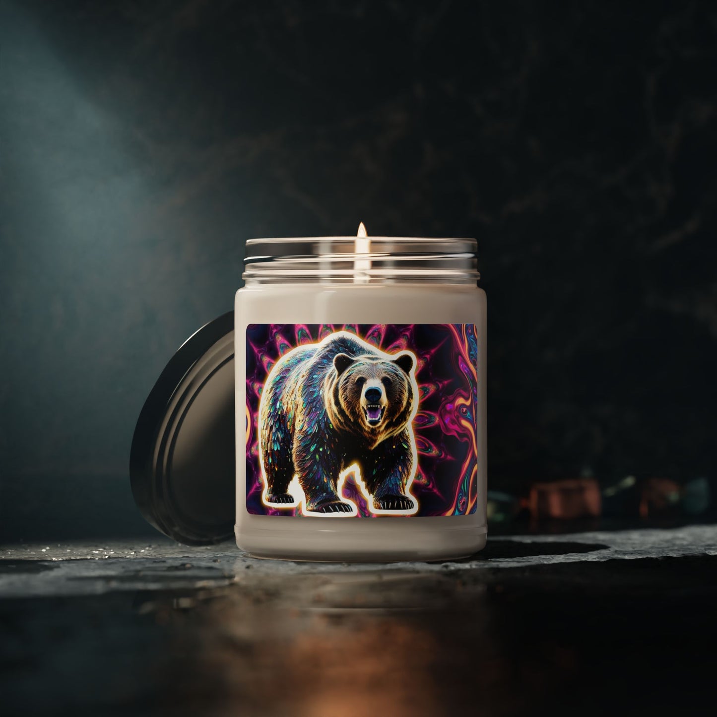 Psychedelic Grizzly- Scented Soy Candle, 9oz