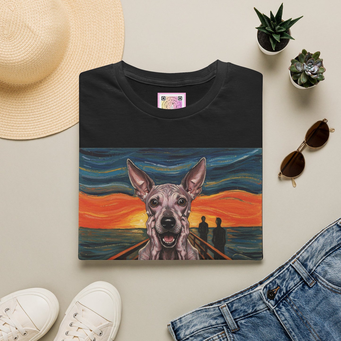 Canine Canvas Collection: Munch Homage Tee Shirt