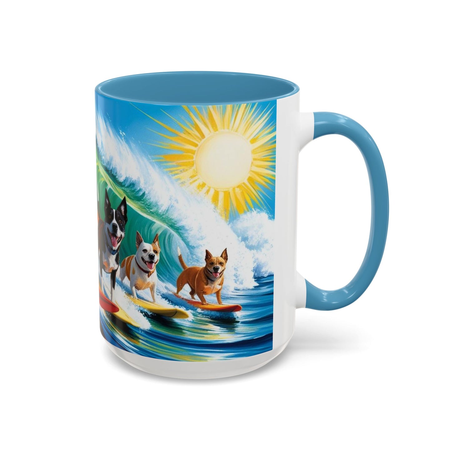 Taza de café con detalles de Surf Dogs: el regalo perfecto para los amantes de los perros