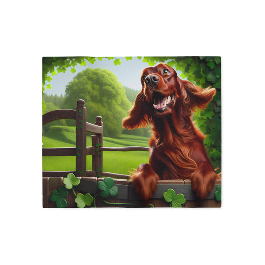 Irish Setter Sweatshirt Blanket