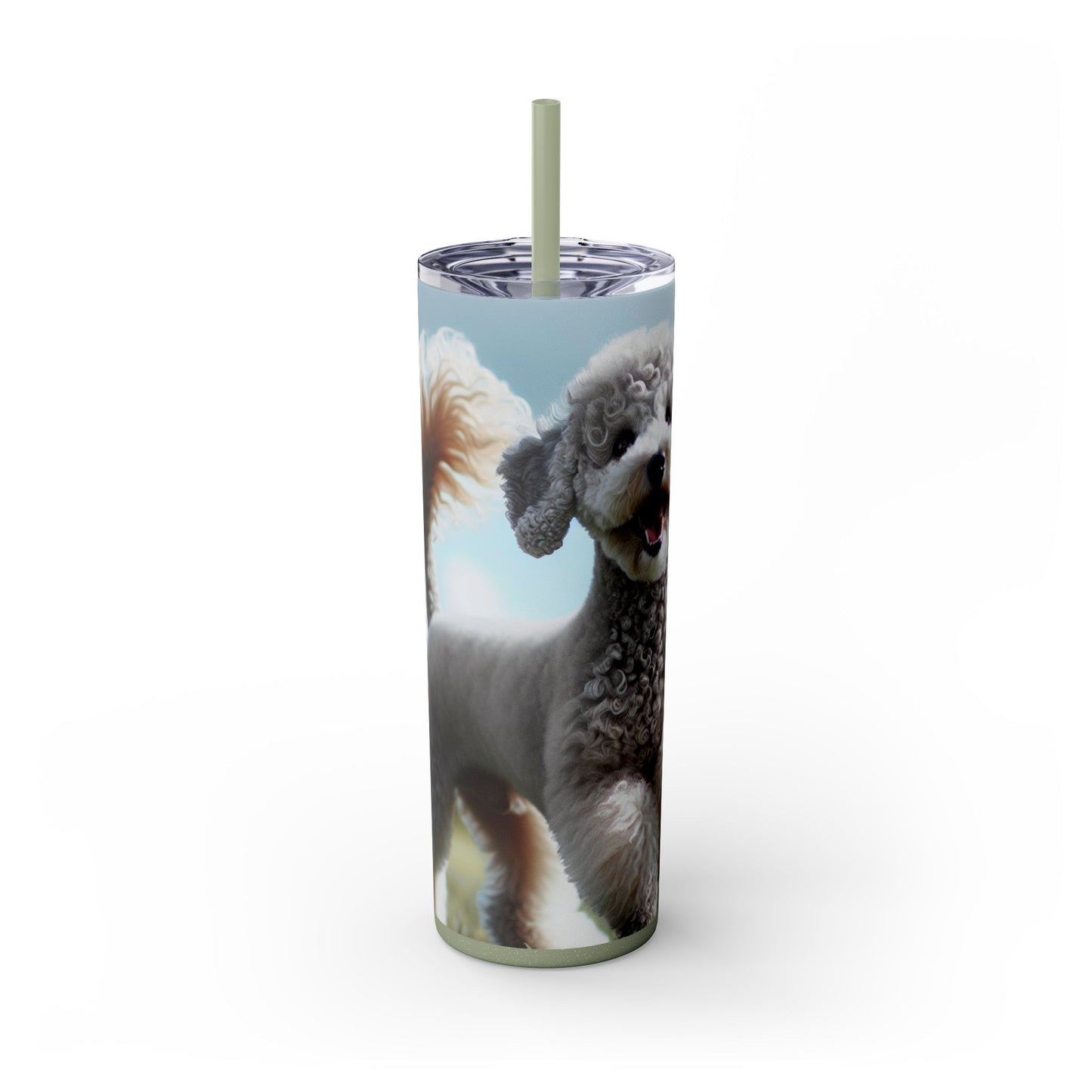 Bedlington Terrier Tumbler with Straw, 20oz