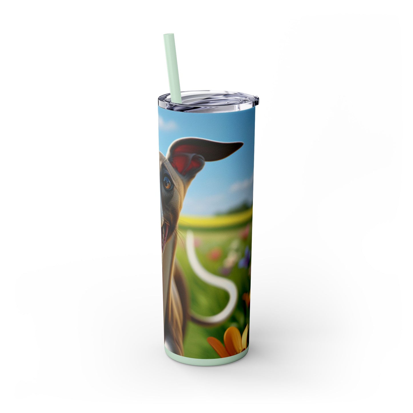 Whippet Skinny Tumbler with Straw, 20oz
