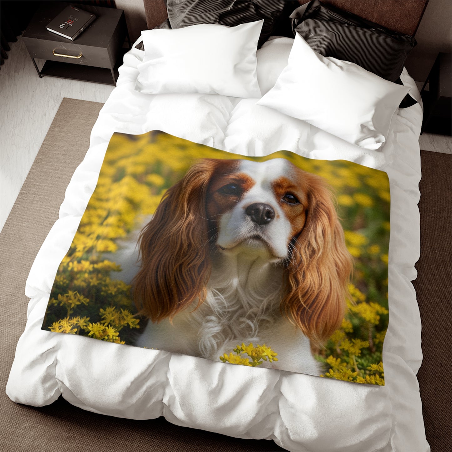 Cavalier King Charles Spaniel Sweatshirt Blanket