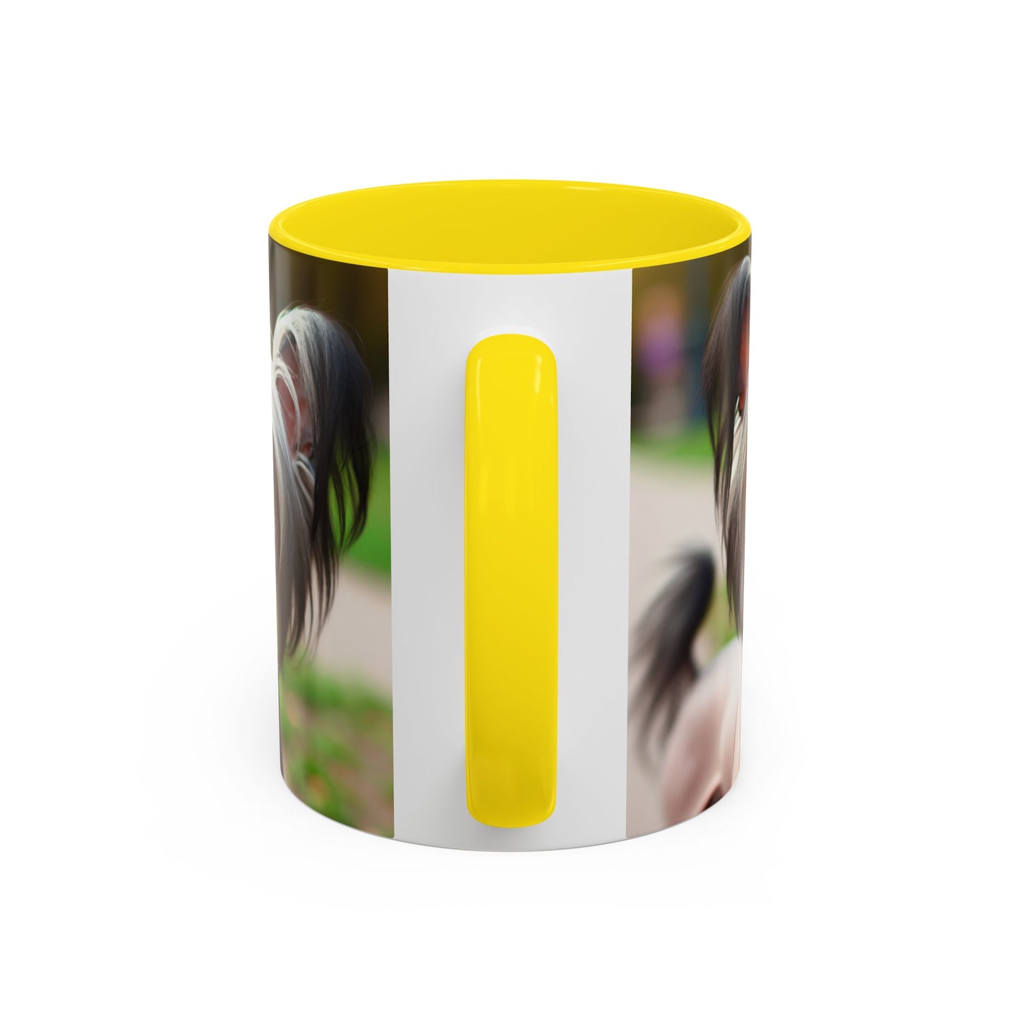 Chinese Crested Dog Accent Coffee Mug - Perfect Gift for Dog Lovers