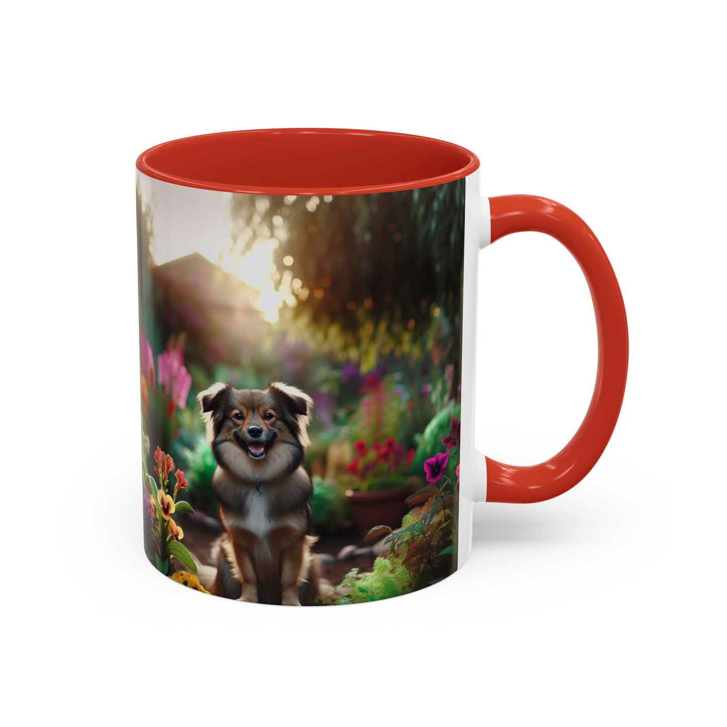 Taza de café con orquídea inca peruana: el regalo perfecto para los amantes de los perros.