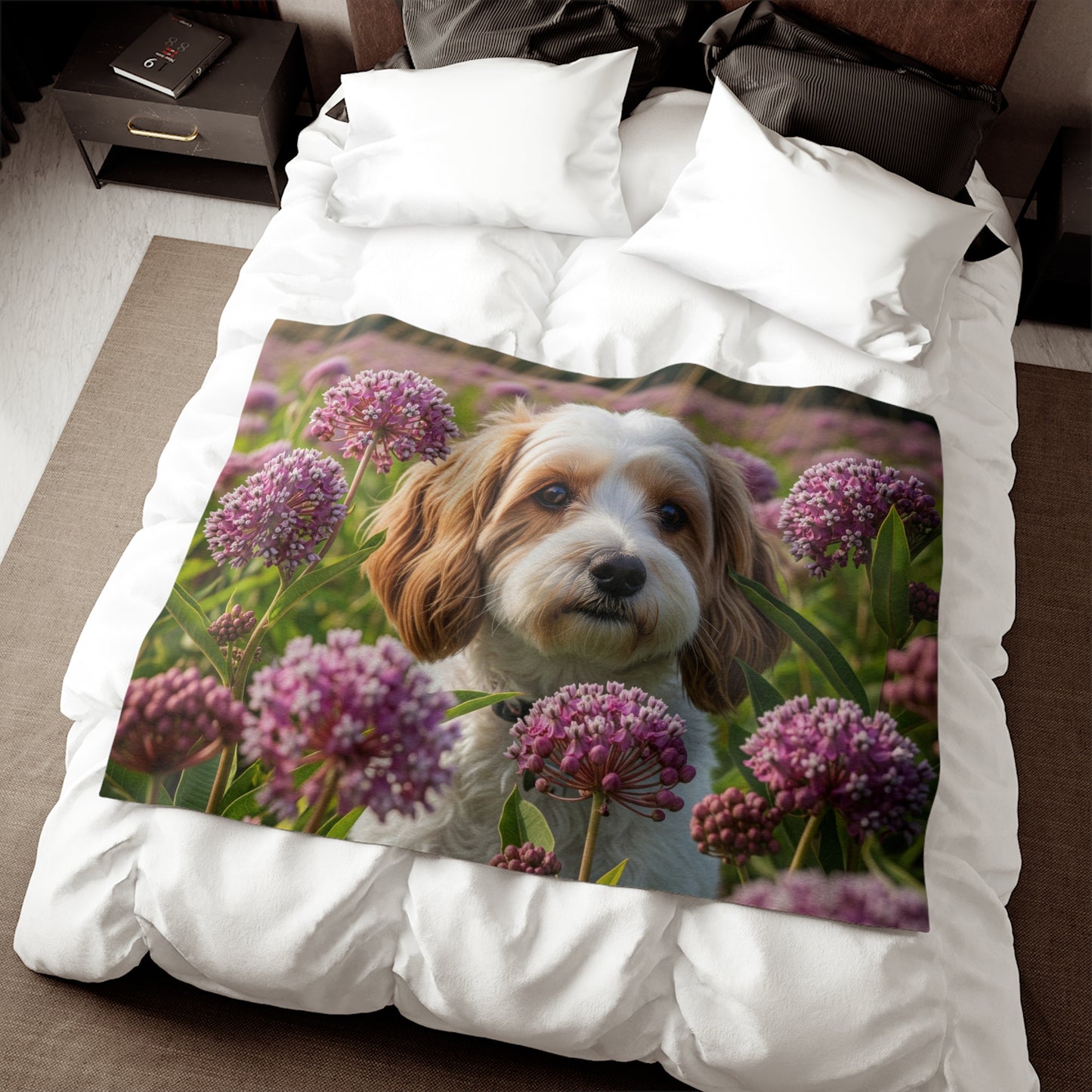 Cavachon Sweatshirt Blanket