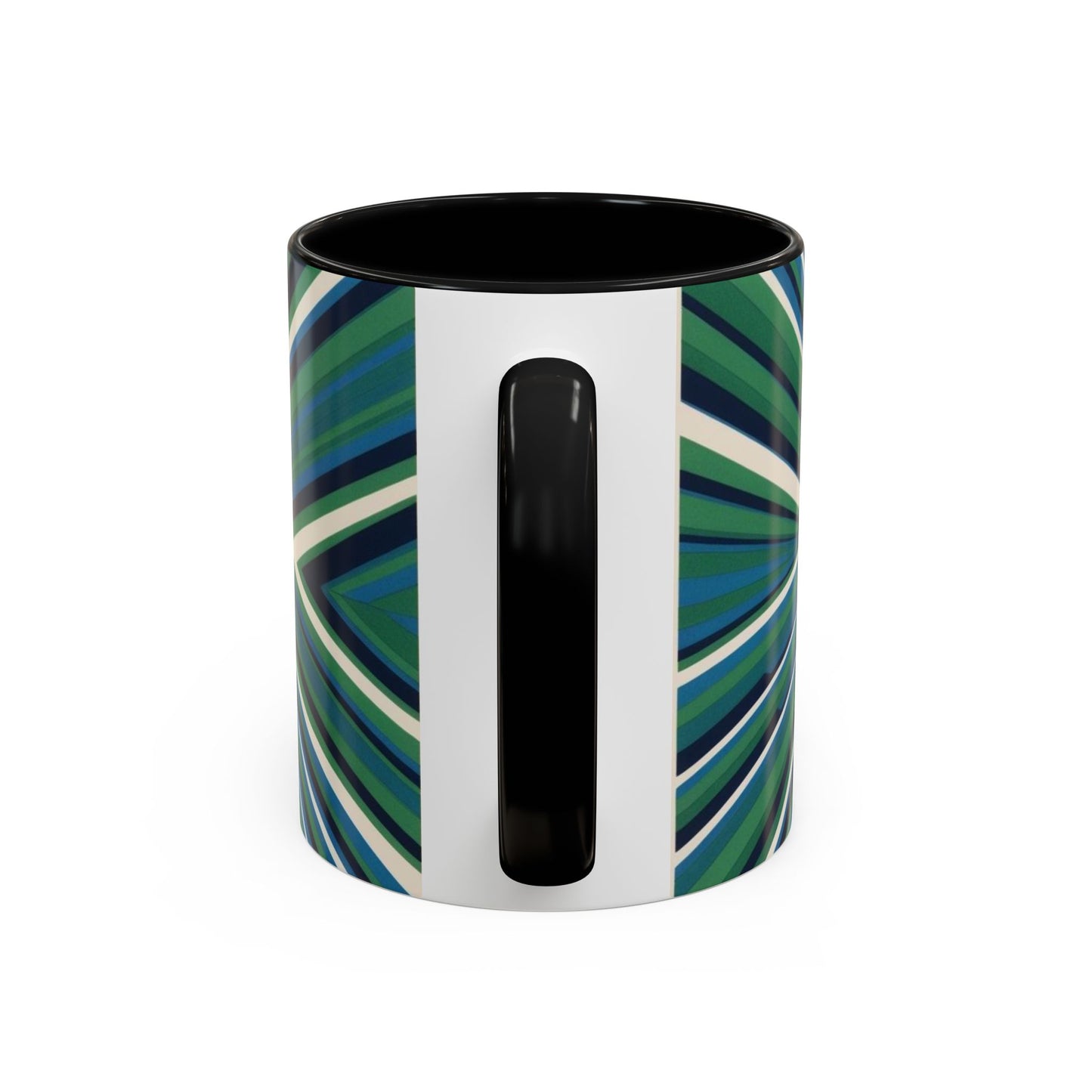 Optical Illusion Accent Mug – Ceramic Coffee Cup